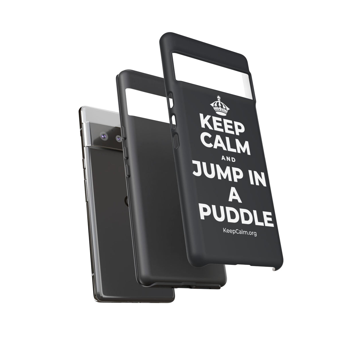 KEEP CALM AND JUMP IN A PUDDLE Phone Case (Dark)