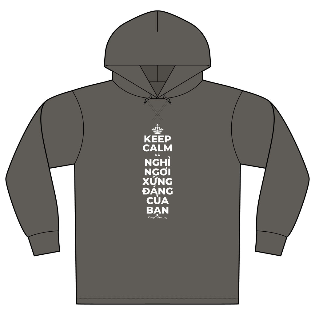 KEEP CALM VÀ NGHỈ NGƠI XỨNG ĐÁNG CỦA BẠN Organic Hoodie Tee