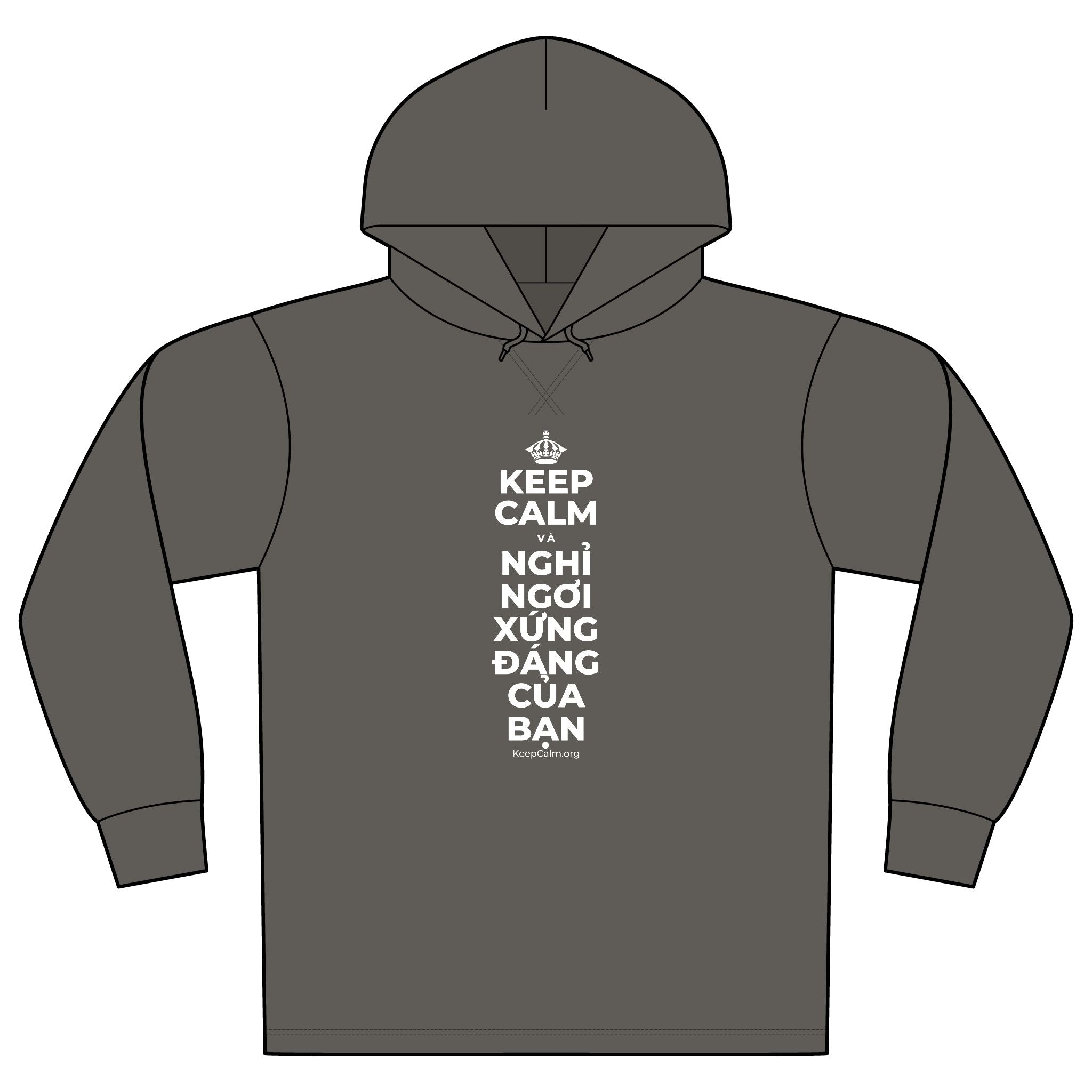 KEEP CALM VÀ NGHỈ NGƠI XỨNG ĐÁNG CỦA BẠN Organic Hoodie Tee