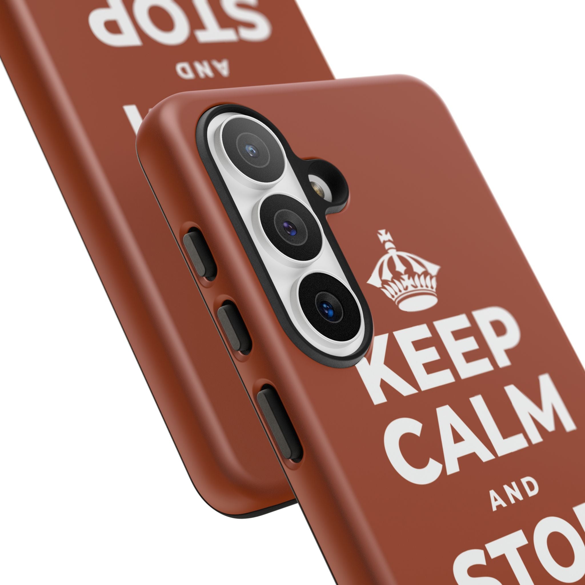 KEEP CALM AND STOP FORCING IT Phone Case