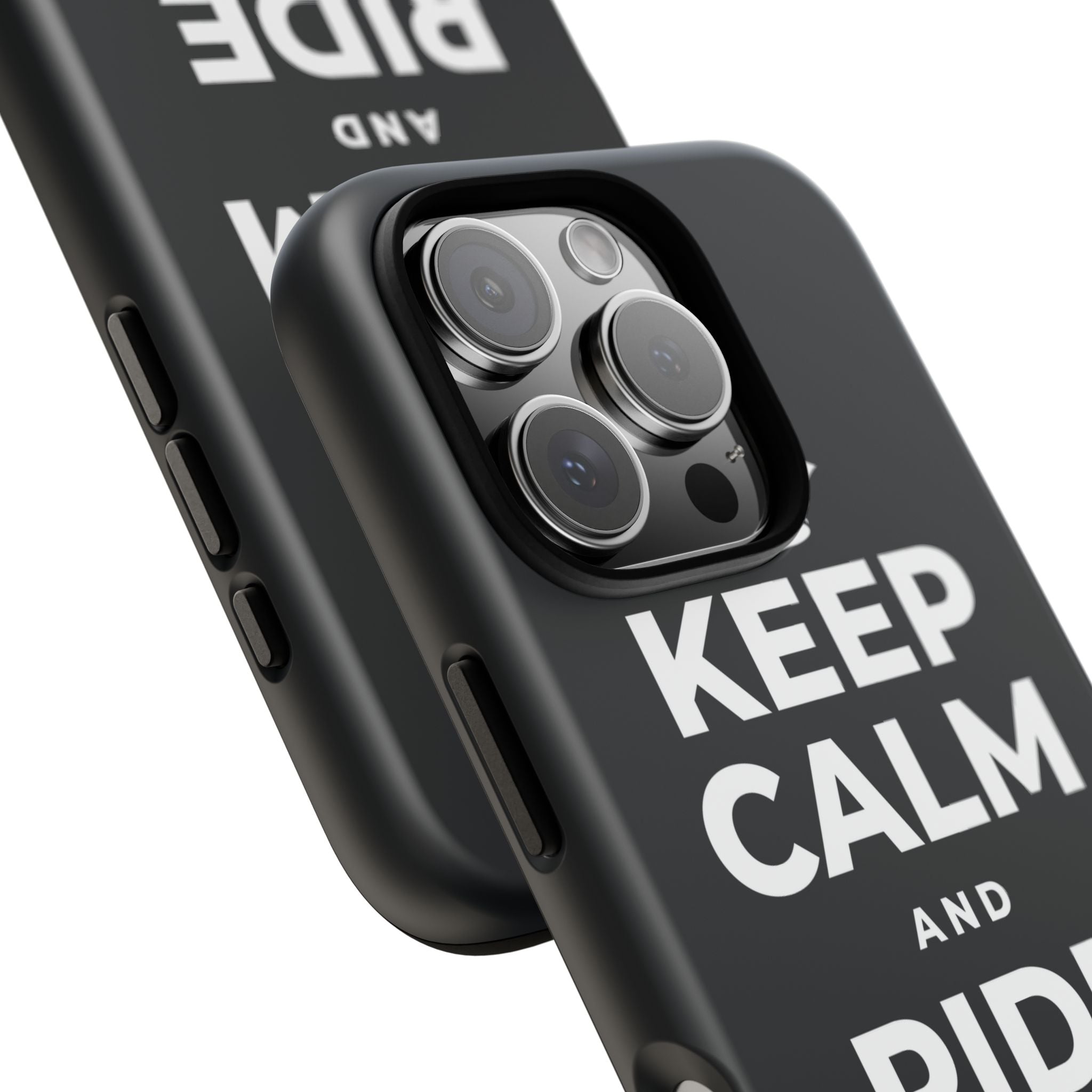 KEEP CALM AND RIDE THE WAVE Phone Case (Dark)