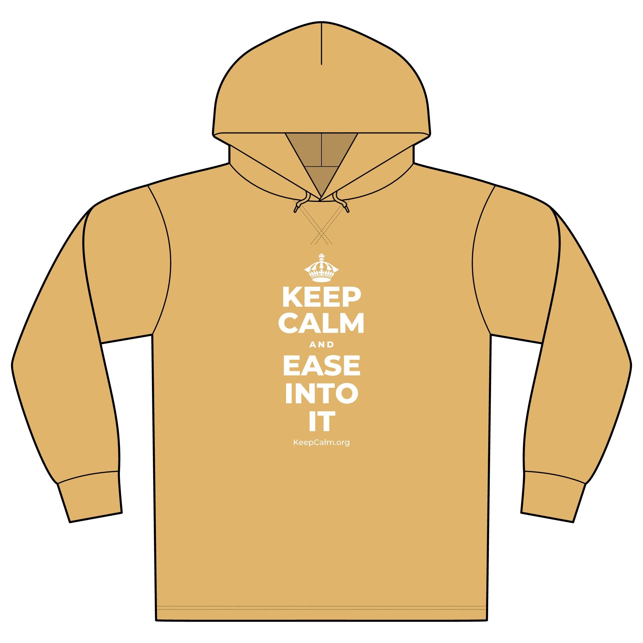 KEEP CALM AND EASE INTO IT Organic Hoodie Tee