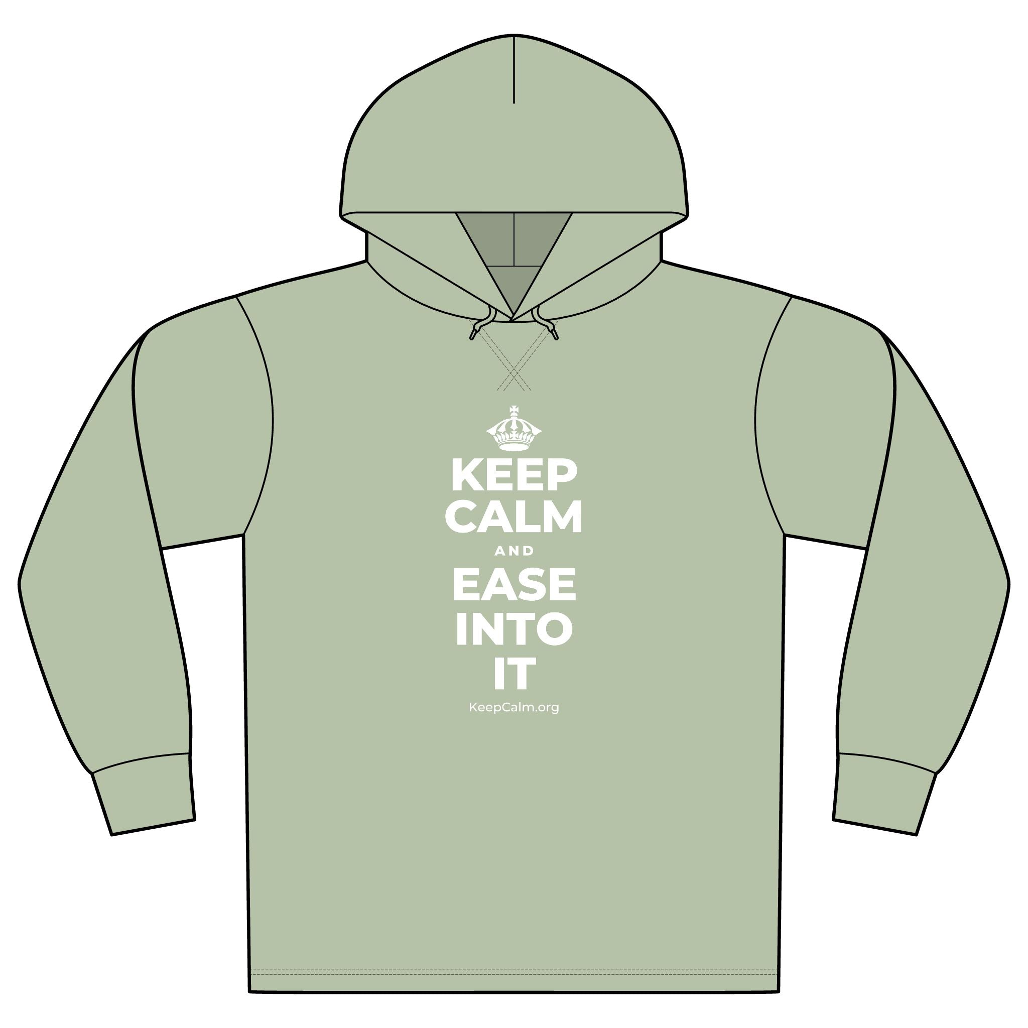 KEEP CALM AND EASE INTO IT Organic Hoodie Tee