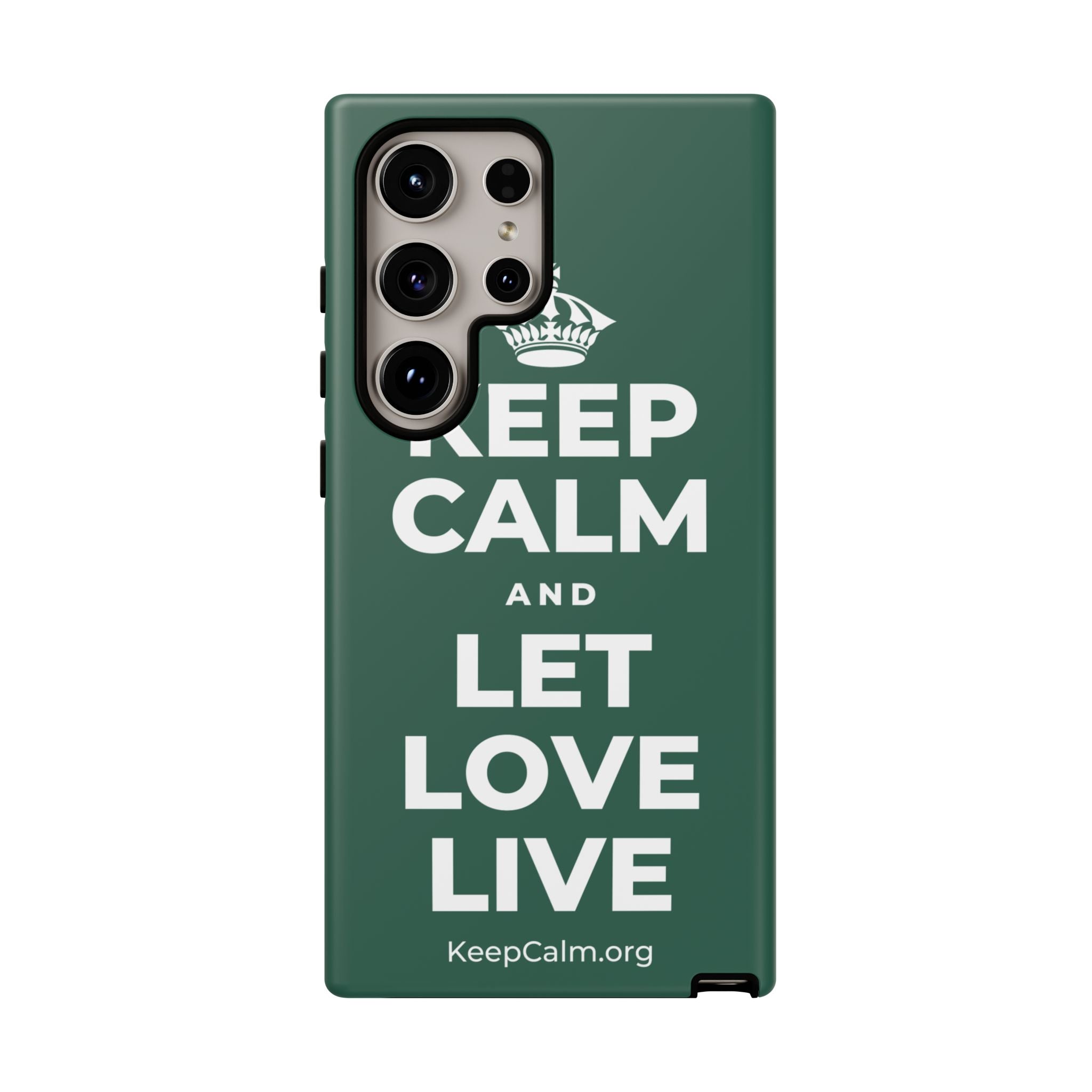 KEEP CALM AND LET LOVE LIVE Phone Case