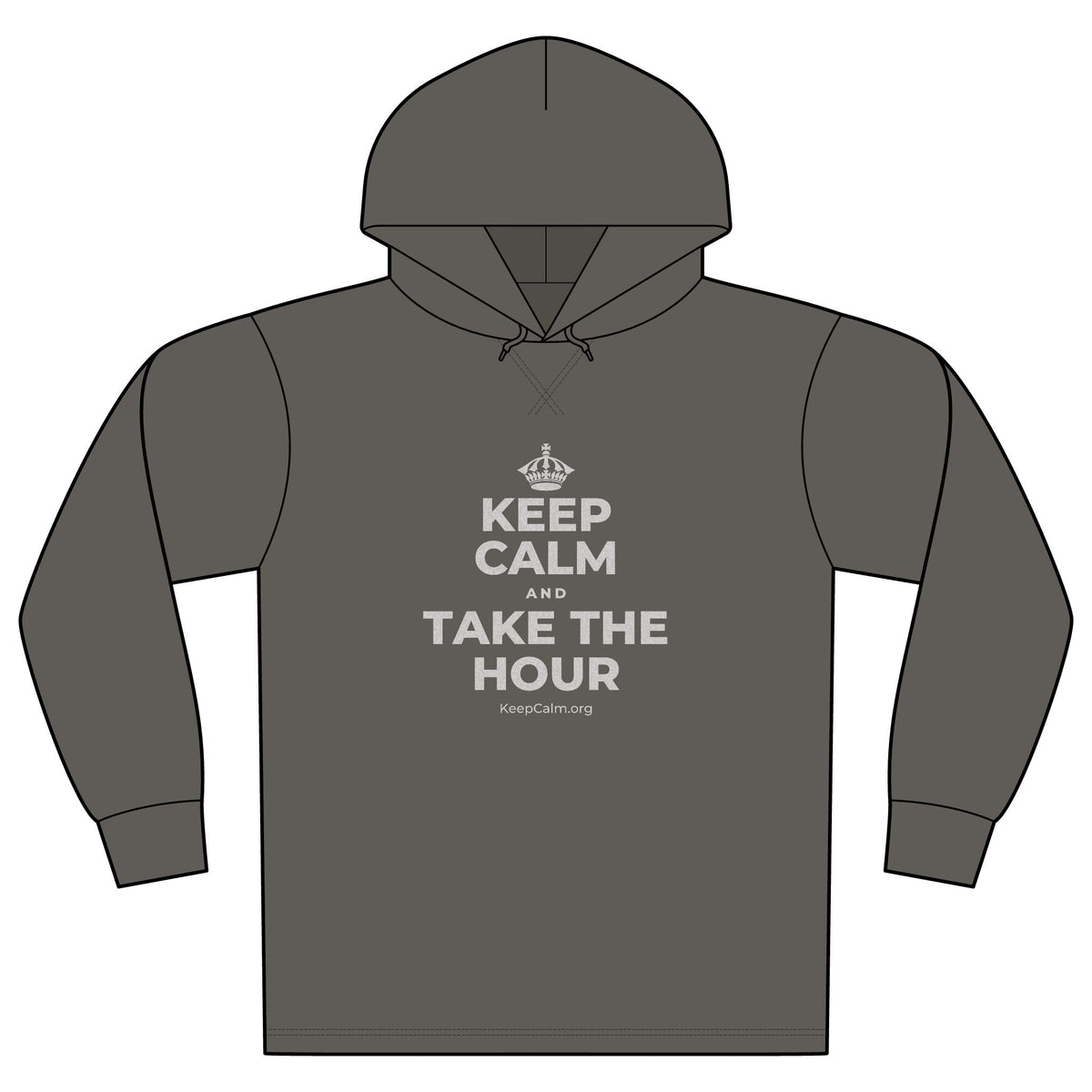 KEEP CALM AND TAKE THE HOUR Organic Hoodie Tee