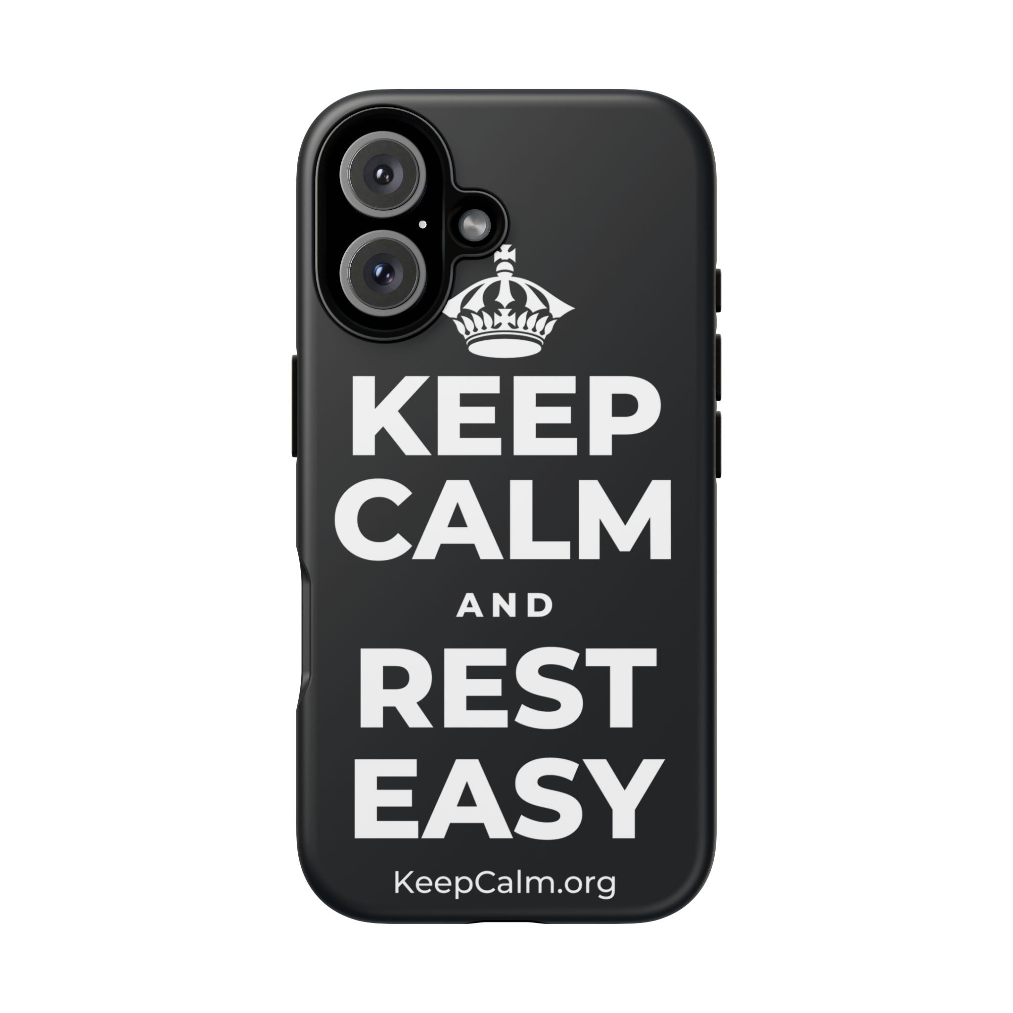 KEEP CALM AND REST EASY Phone Case (Dark)