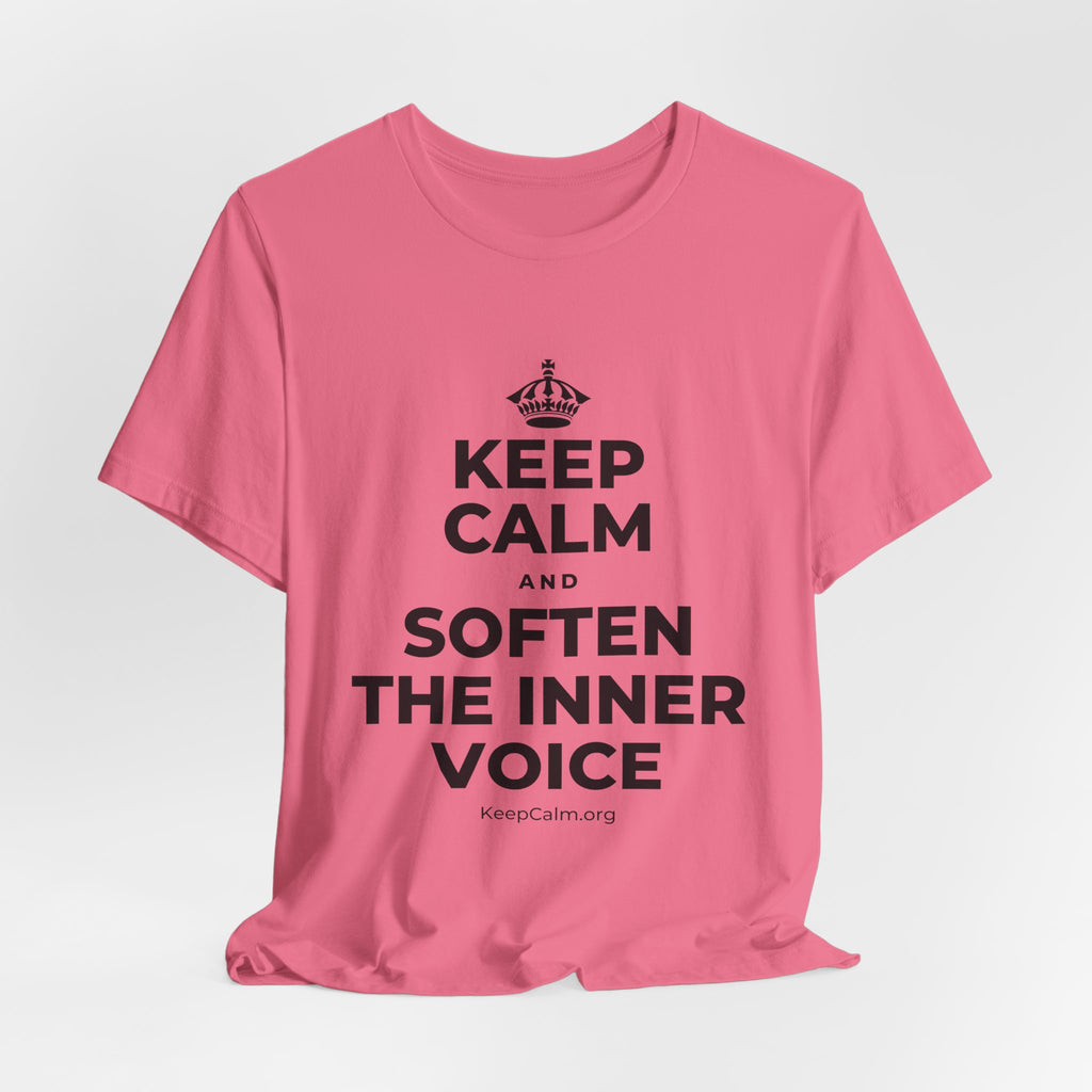 KEEP CALM AND SOFTEN THE INNER VOICE T-Shirt (Military Green–Autumn)