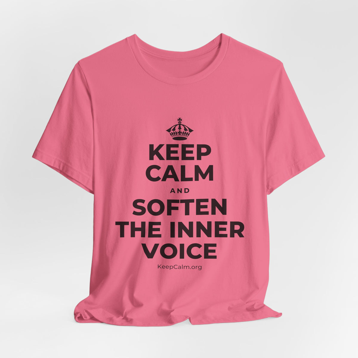 KEEP CALM AND SOFTEN THE INNER VOICE T-Shirt (Military Green–Autumn)