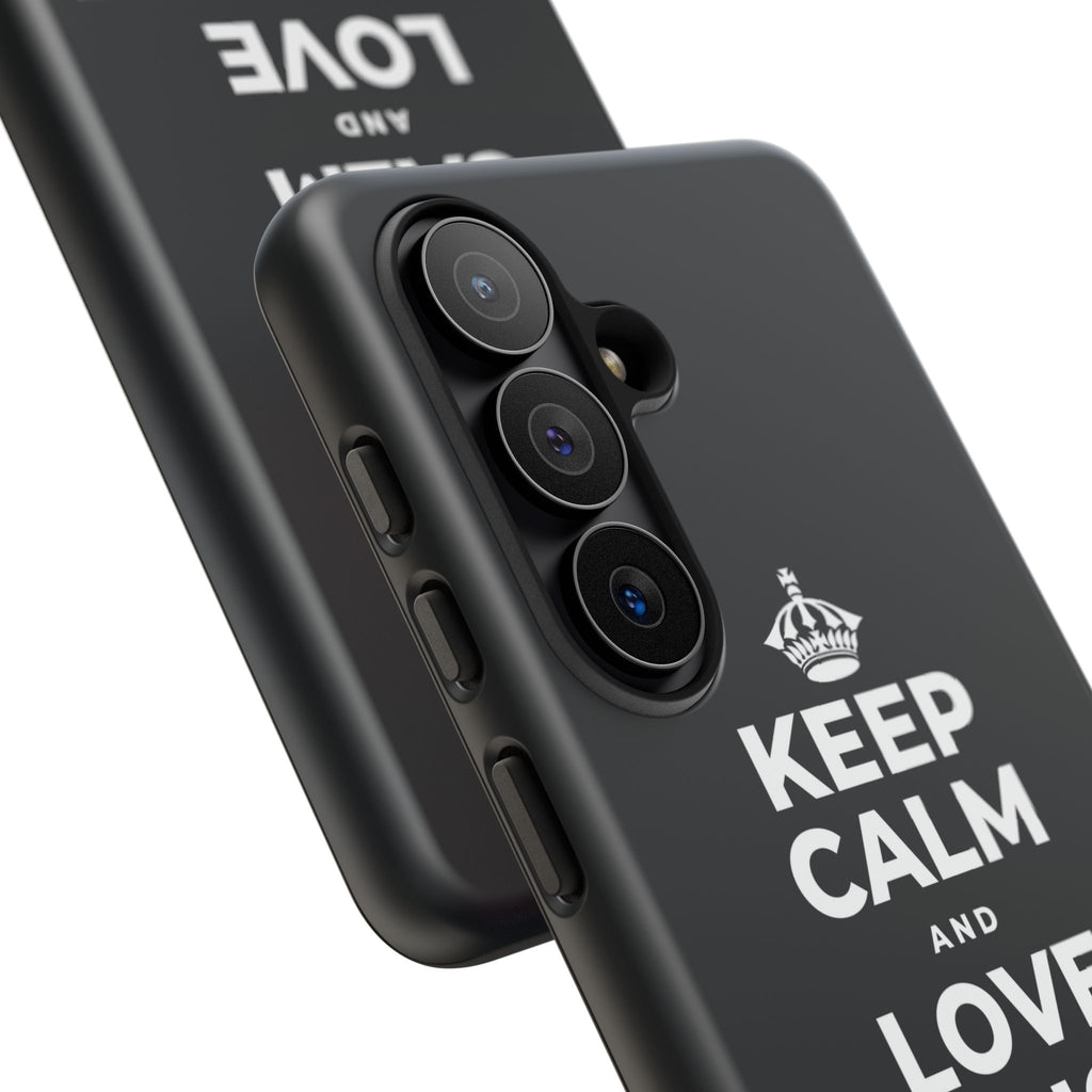 KEEP CALM AND LOVE WITHOUT POSSESSION Phone Case (Dark)