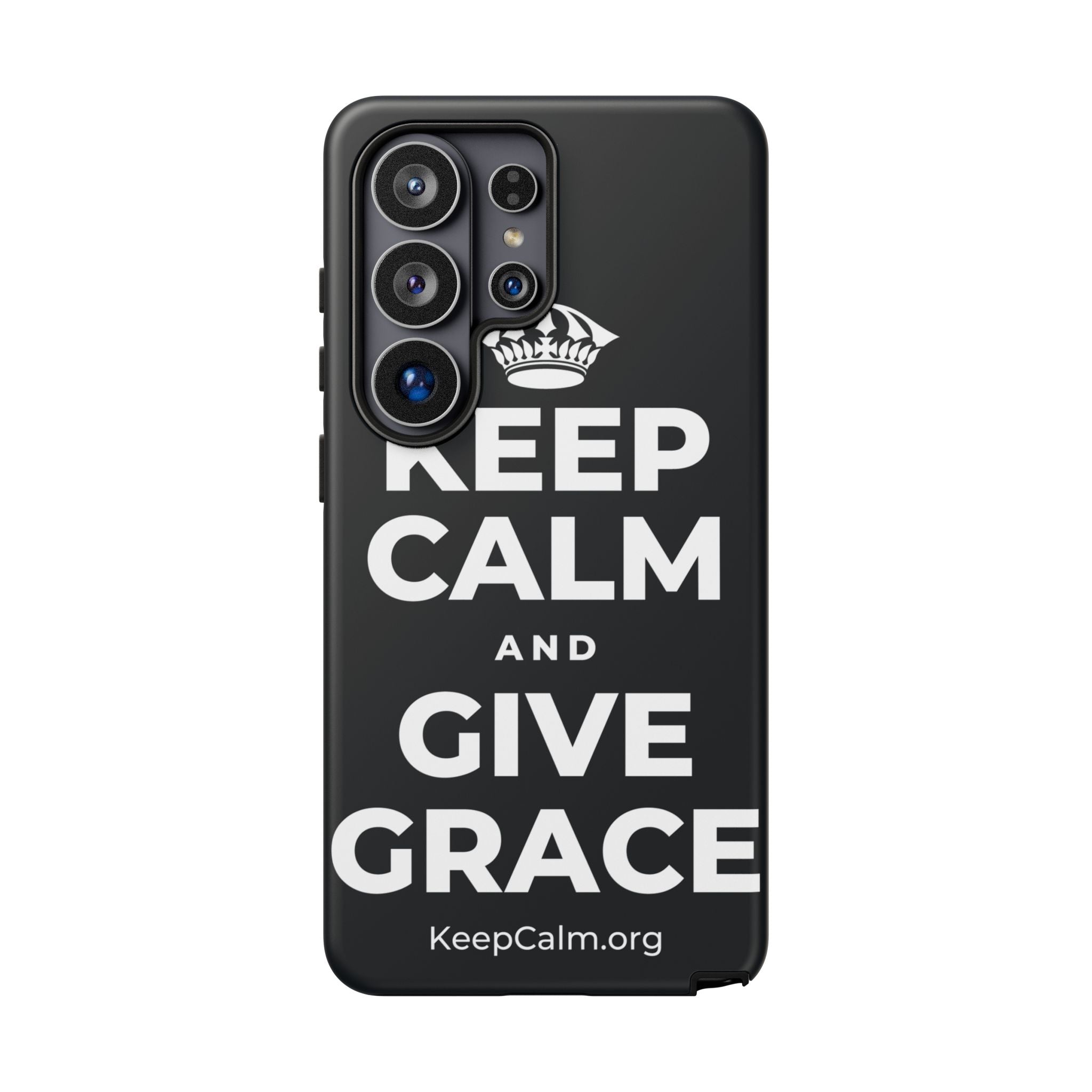 KEEP CALM AND GIVE GRACE Phone Case (Dark)