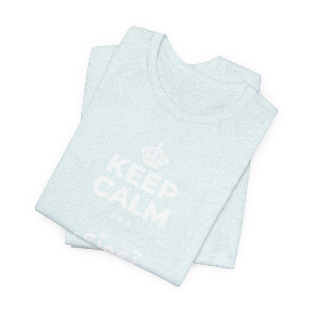 KEEP CALM AND تھوڑی سی نیند لو T-Shirt (Soft Cream–Heather Mauve)