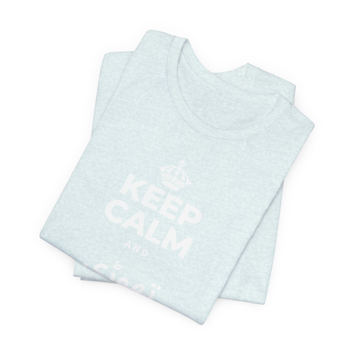 KEEP CALM AND تھوڑی سی نیند لو T-Shirt (Soft Cream–Heather Mauve)