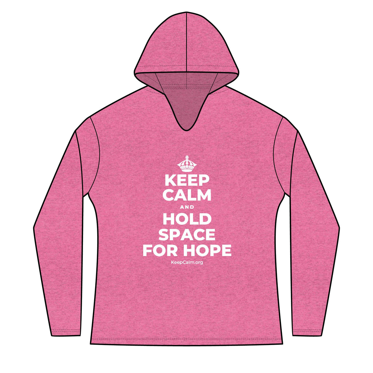 KEEP CALM AND HOLD SPACE FOR HOPE Women's Long Sleeve Hoodie
