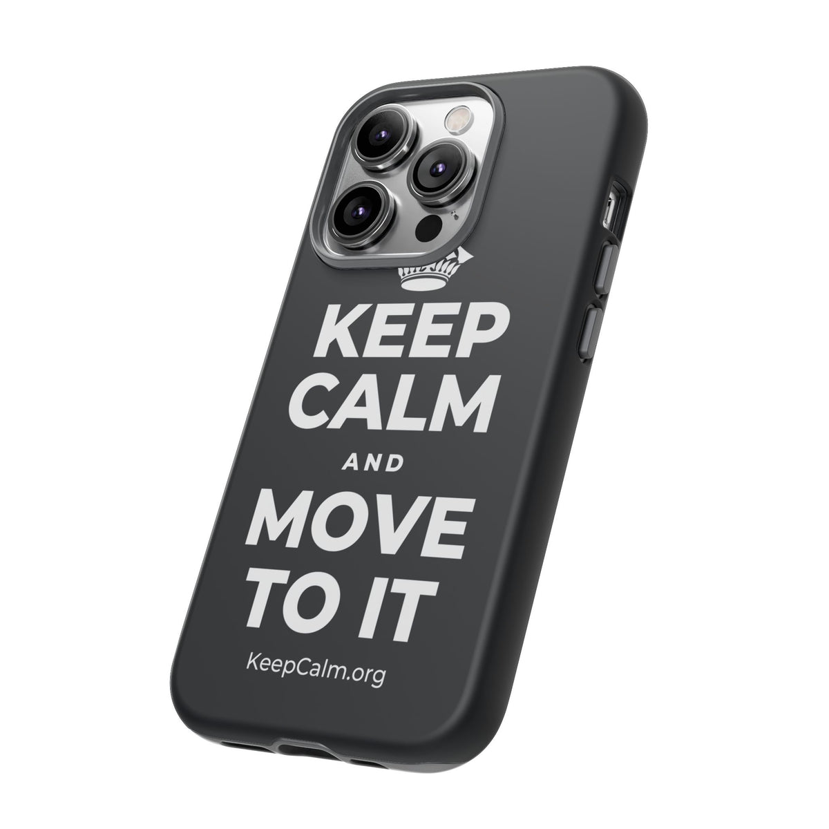 KEEP CALM AND MOVE TO IT Phone Case (Dark)