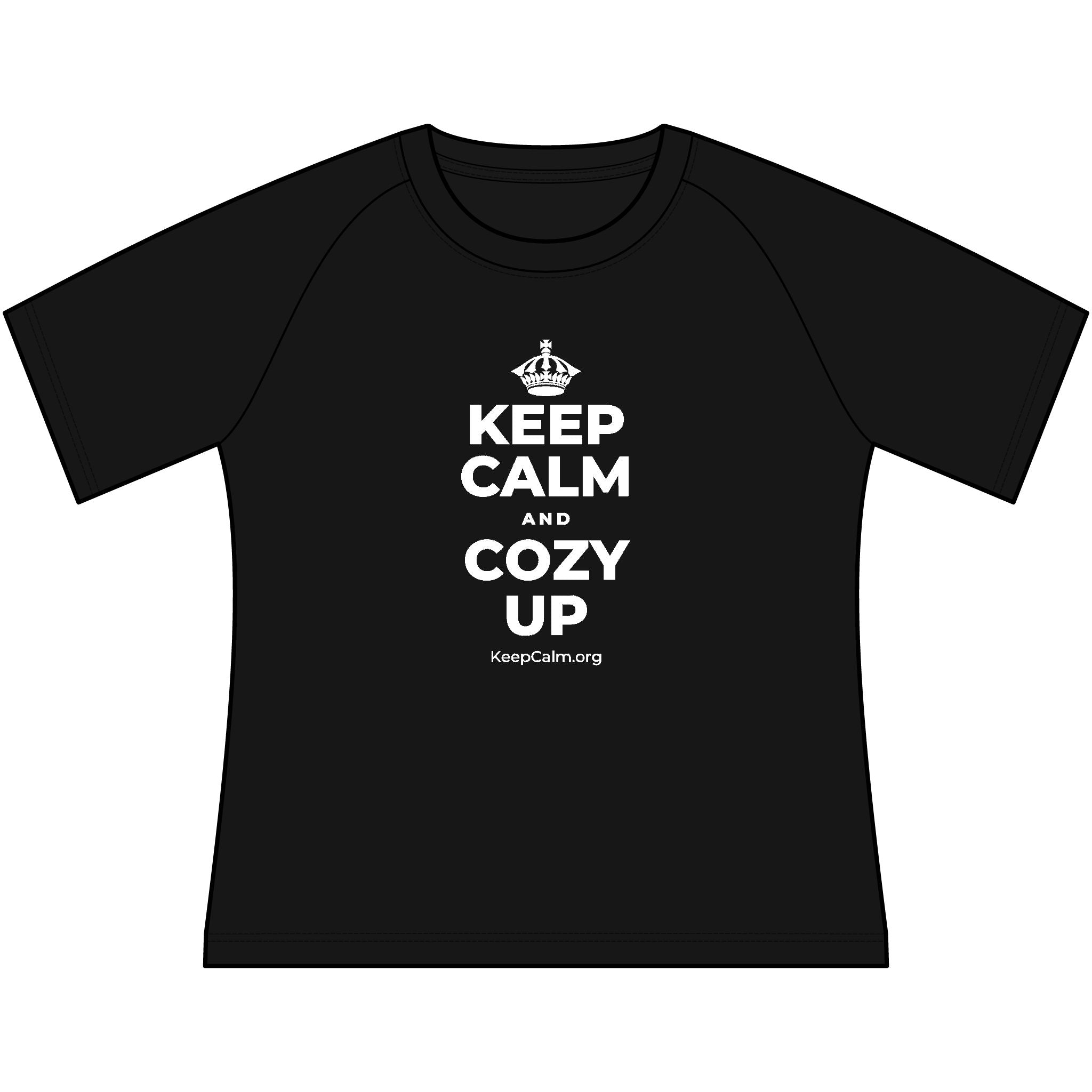 KEEP CALM AND COZY UP Women's Raglan Tee