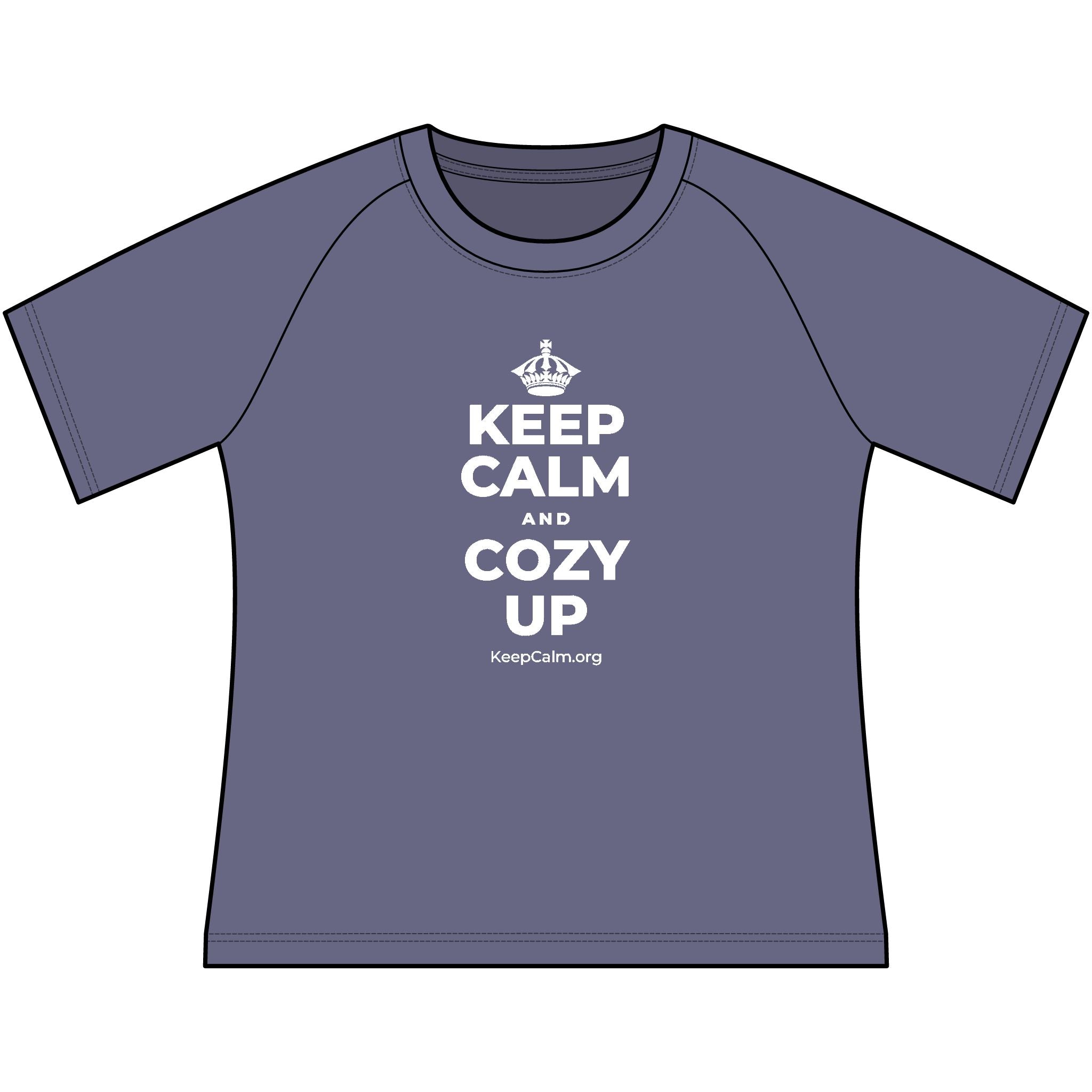 KEEP CALM AND COZY UP Women's Raglan Tee
