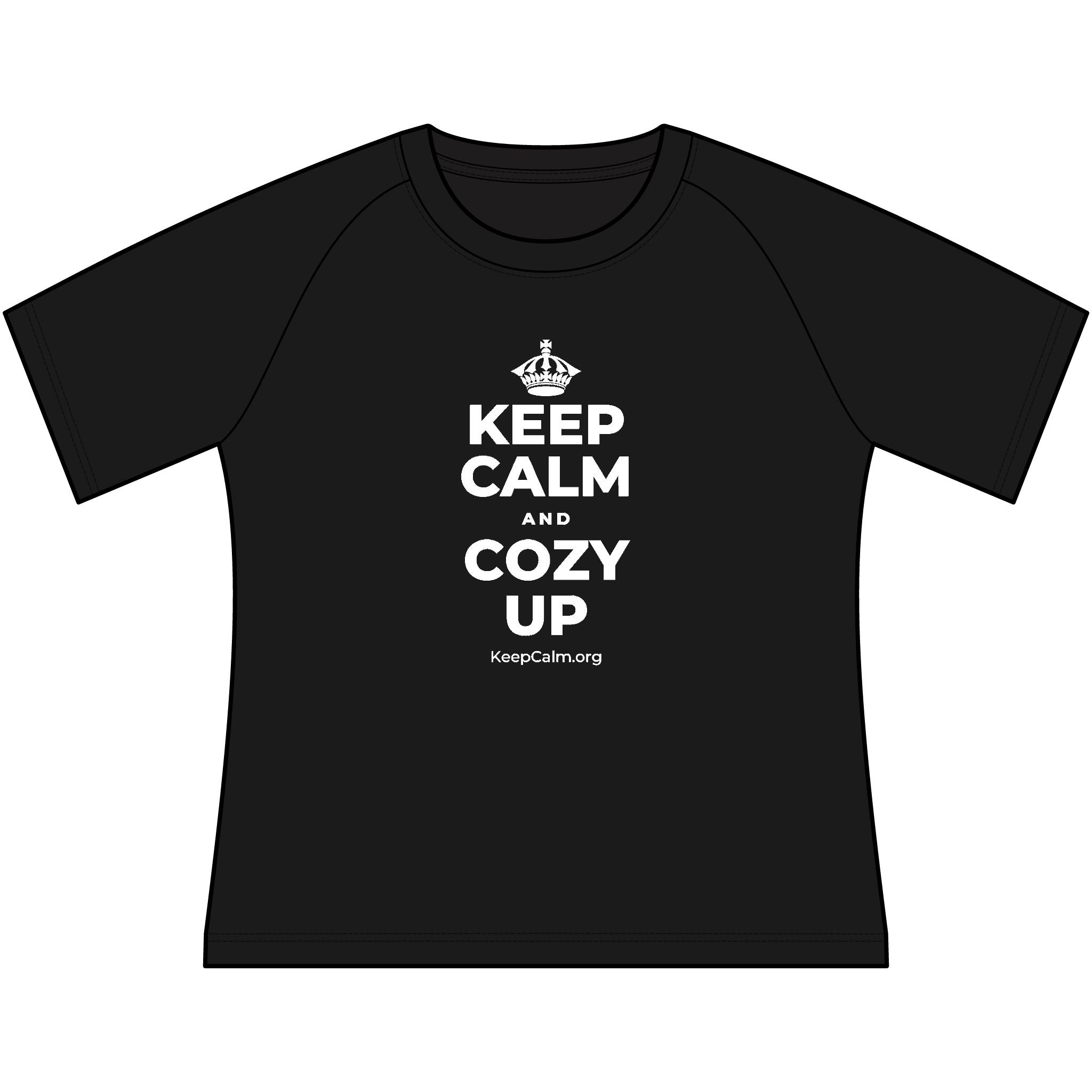 KEEP CALM AND COZY UP Women's Raglan Tee