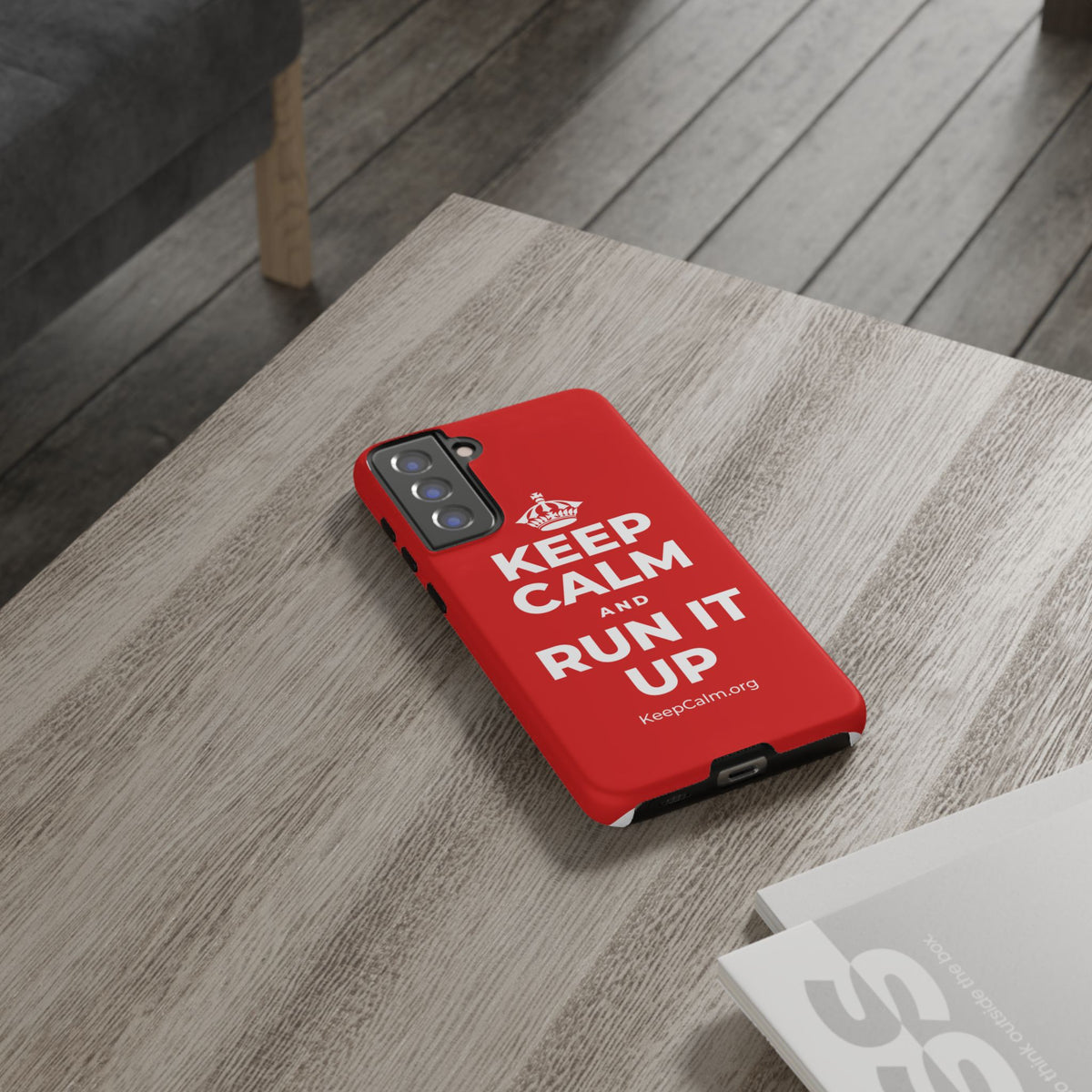 KEEP CALM AND RUN IT UP Phone Case