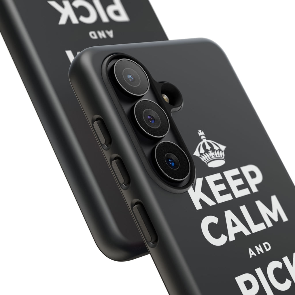 KEEP CALM AND PICK YOUR BATTLE Phone Case (Dark)