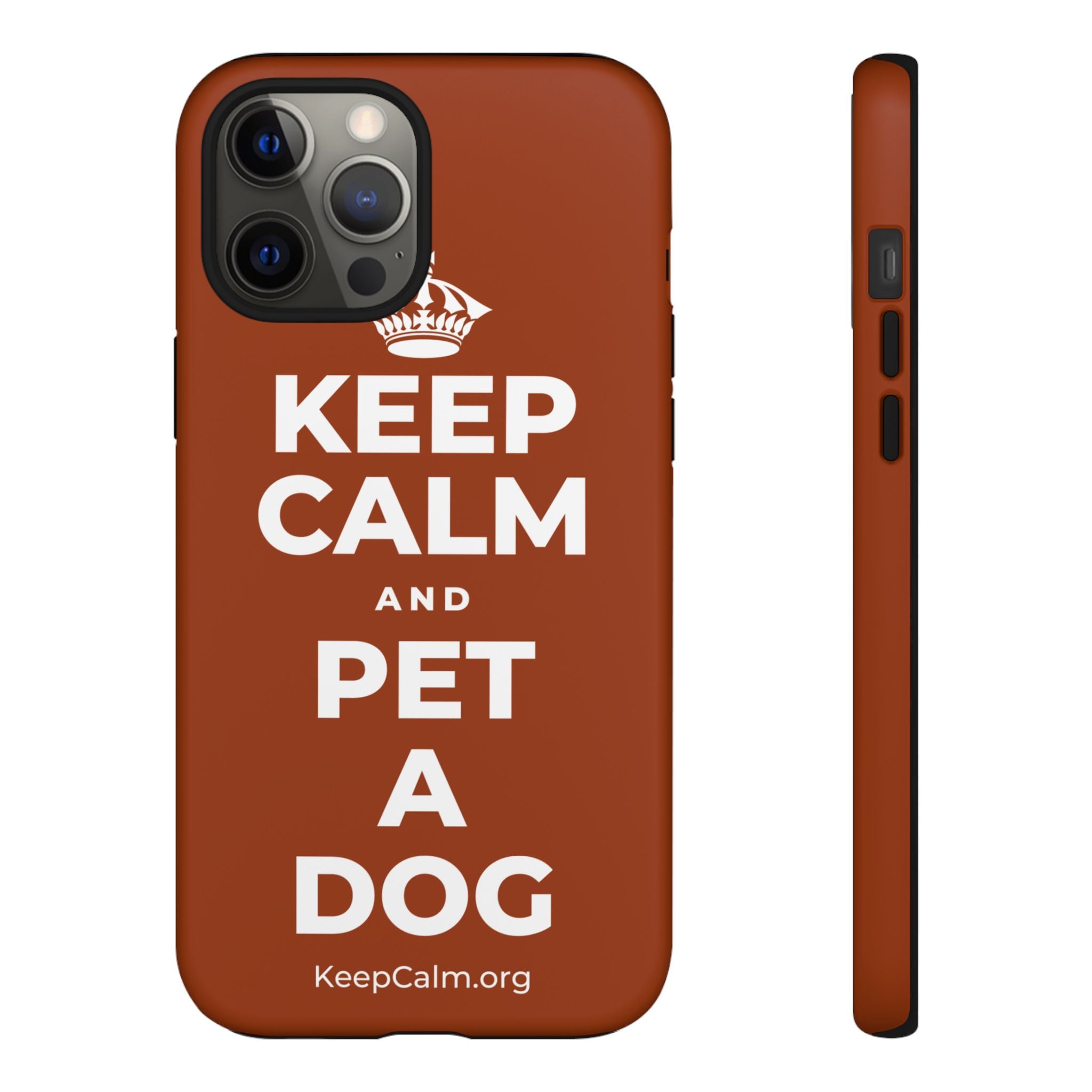 KEEP CALM AND PET A DOG Phone Case