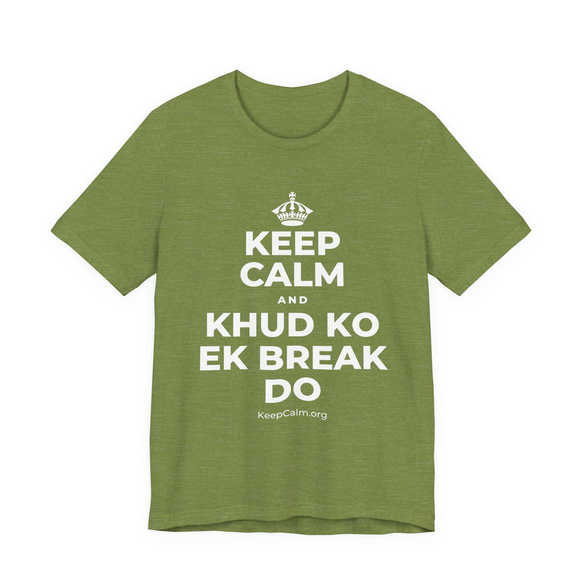 KEEP CALM AND KHUD KO EK BREAK DO T-Shirt (Baby Blue–Silver)