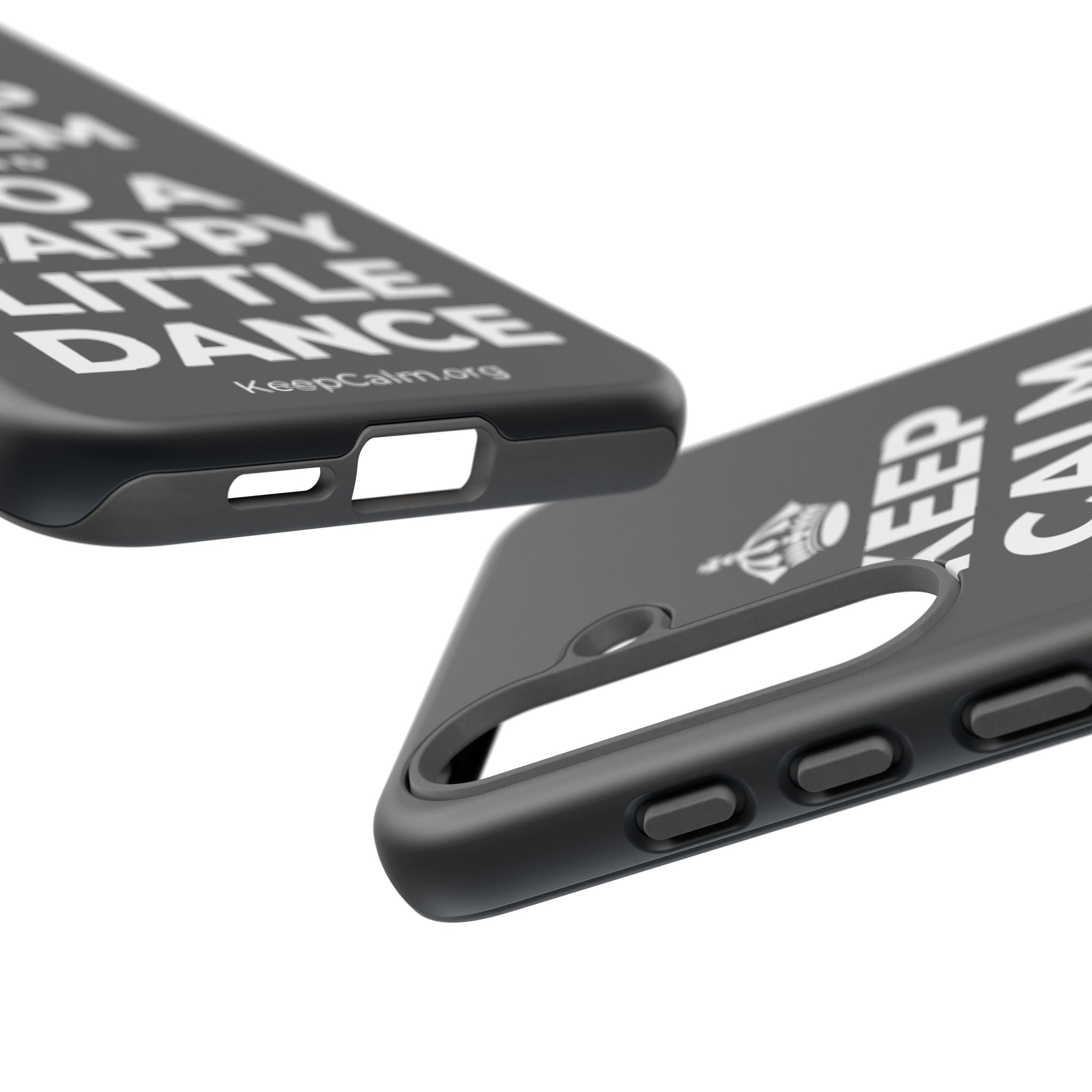 KEEP CALM AND DO A HAPPY LITTLE DANCE Phone Case (Dark)