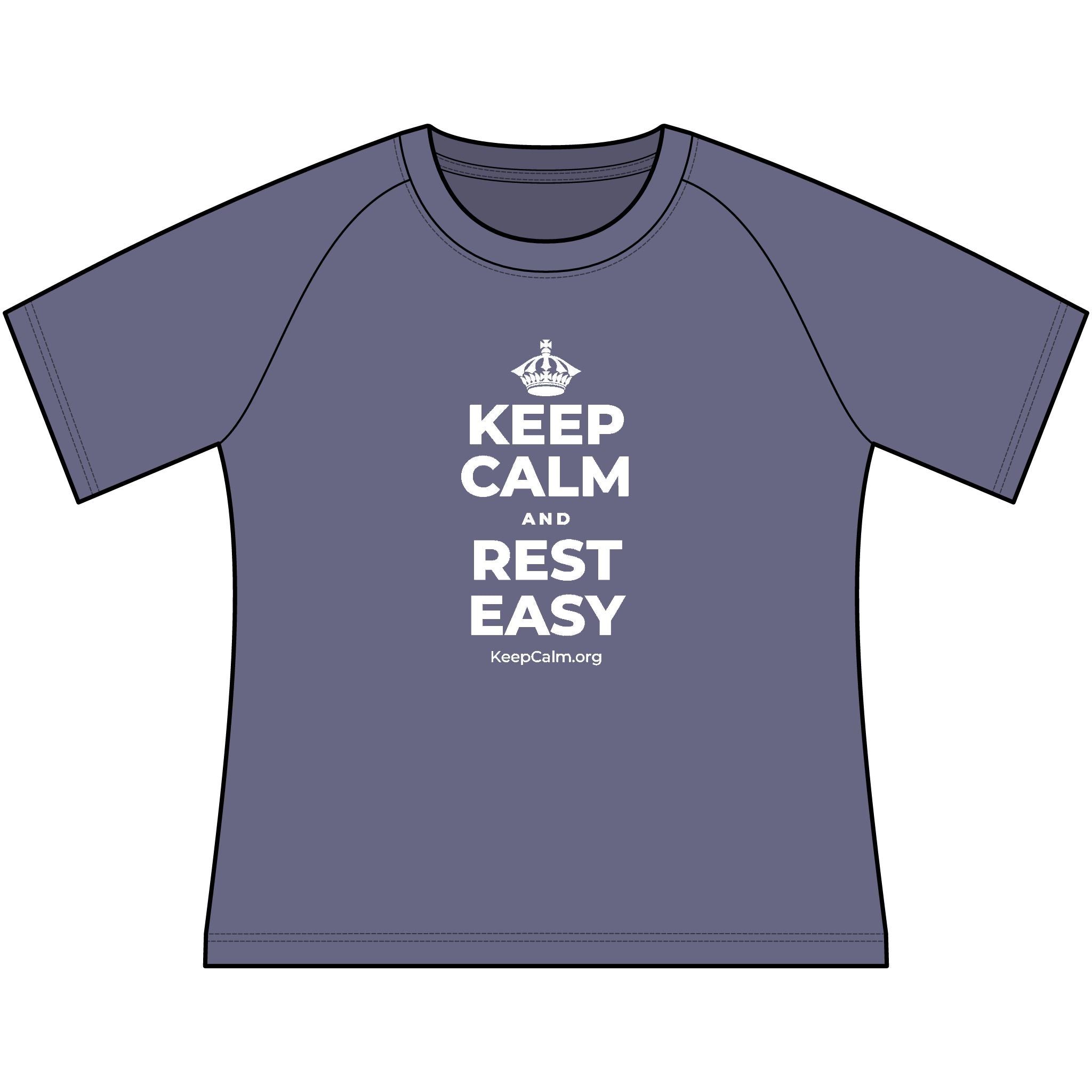 KEEP CALM AND REST EASY Women's Raglan Tee