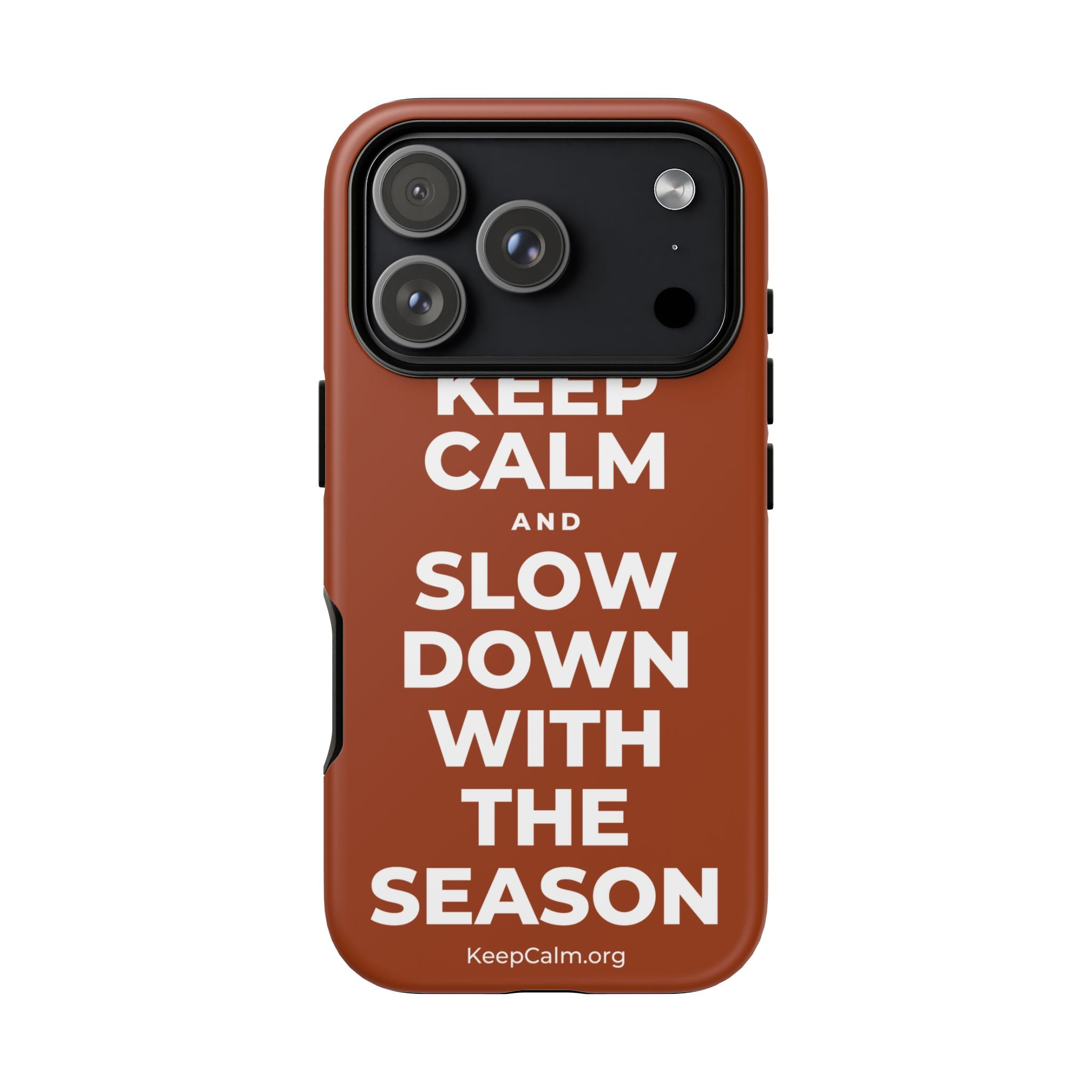 KEEP CALM AND SLOW DOWN WITH THE SEASON Phone Case