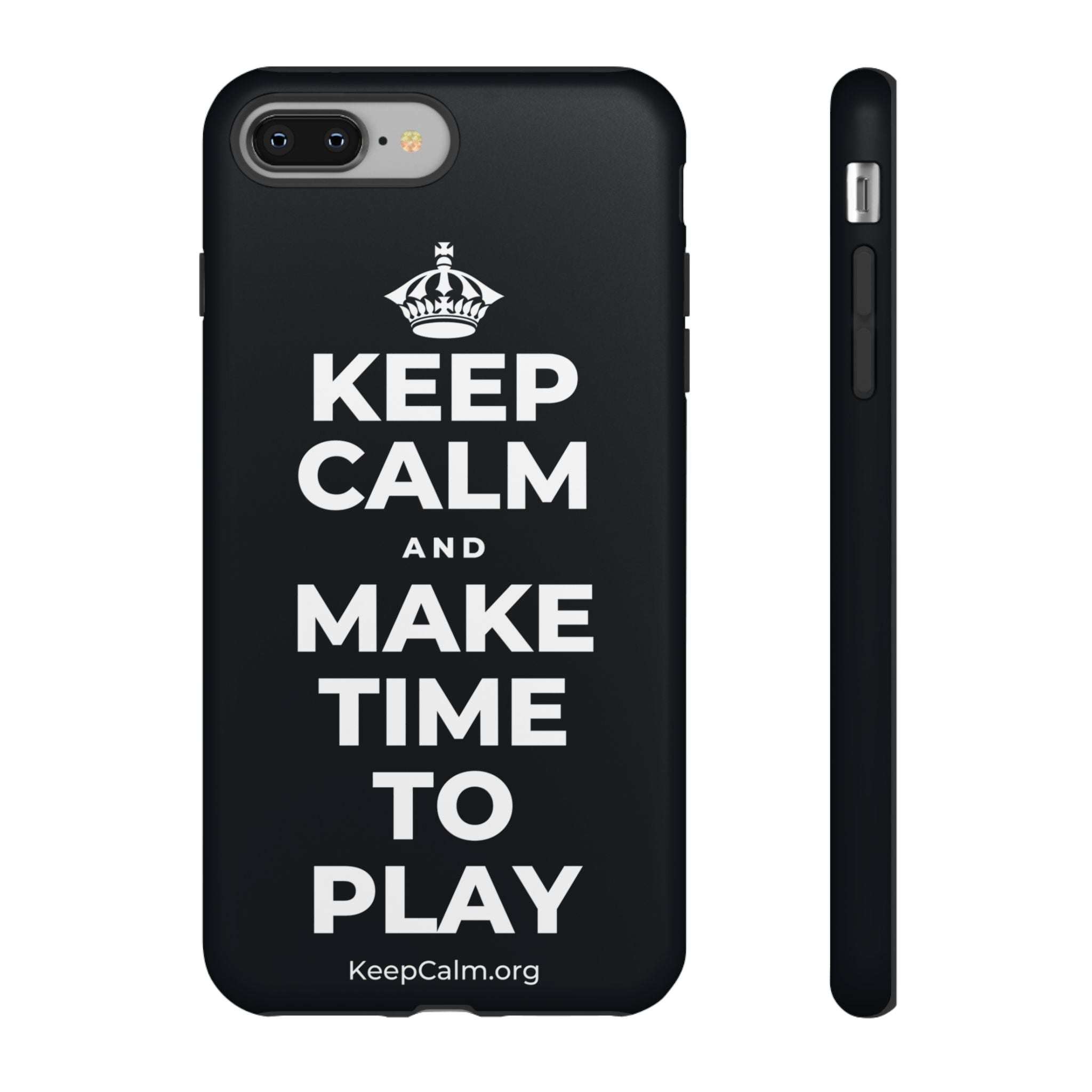 KEEP CALM AND MAKE TIME TO PLAY Phone Case (Dark)