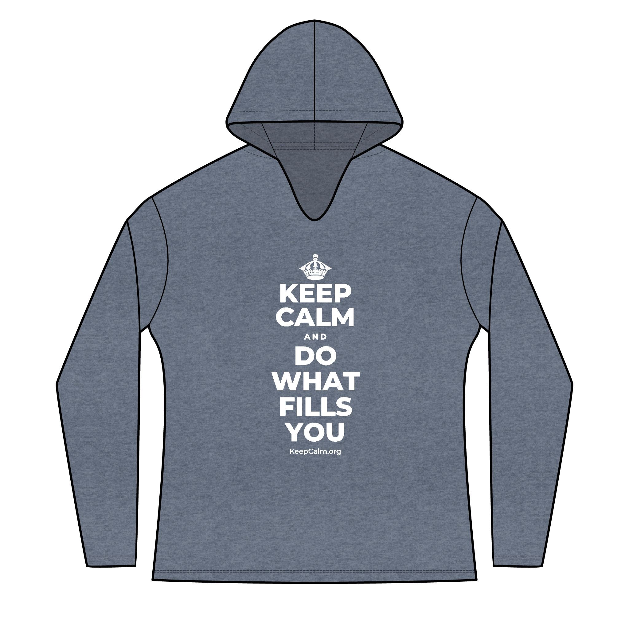 KEEP CALM AND DO WHAT FILLS YOU Women's Long Sleeve Hoodie