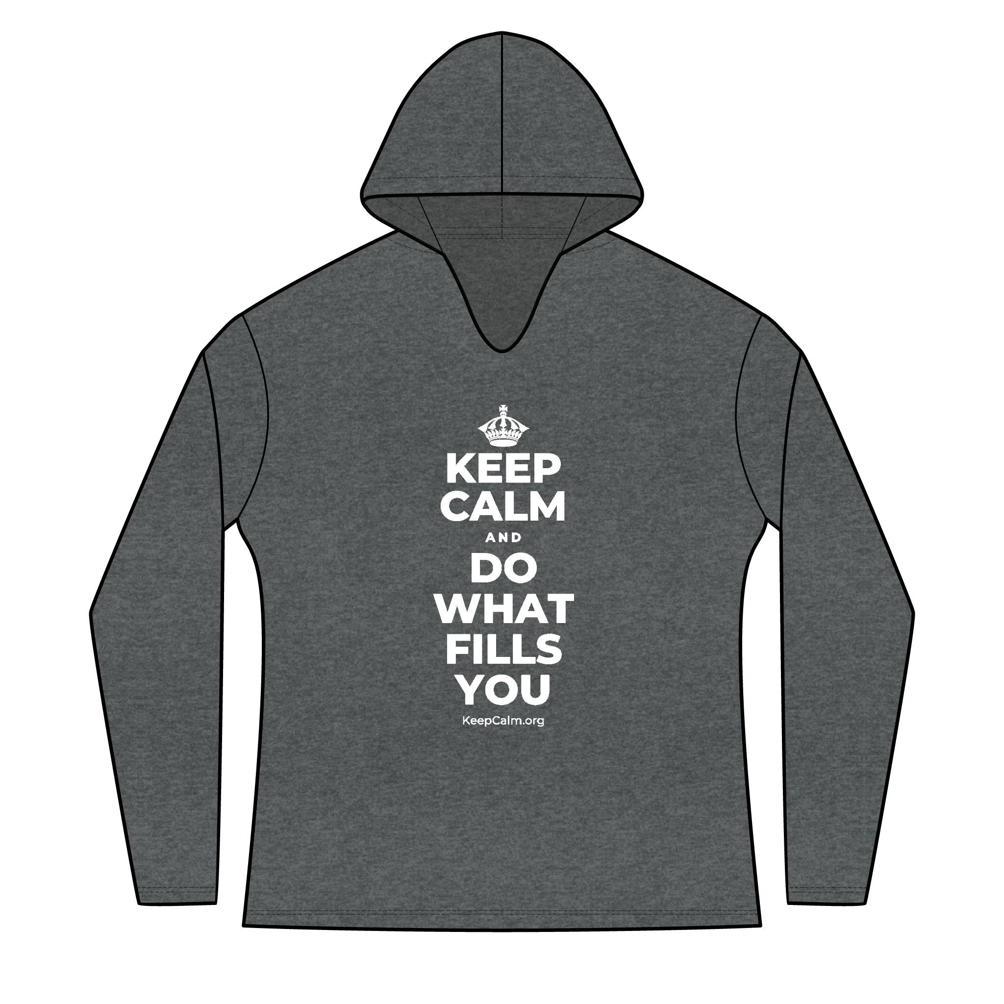 KEEP CALM AND DO WHAT FILLS YOU Women's Long Sleeve Hoodie