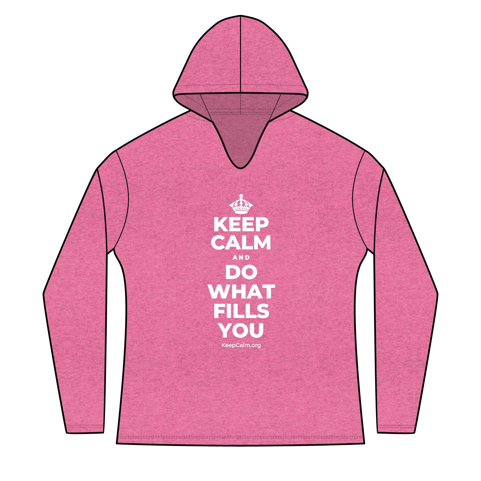 KEEP CALM AND DO WHAT FILLS YOU Women's Long Sleeve Hoodie