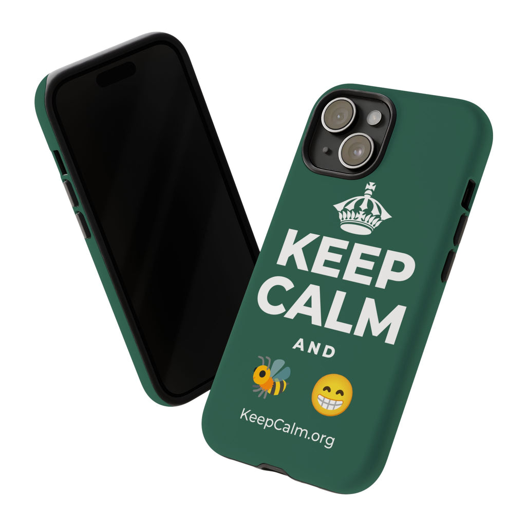 KEEP CALM AND BEE HAPPY Phone Case
