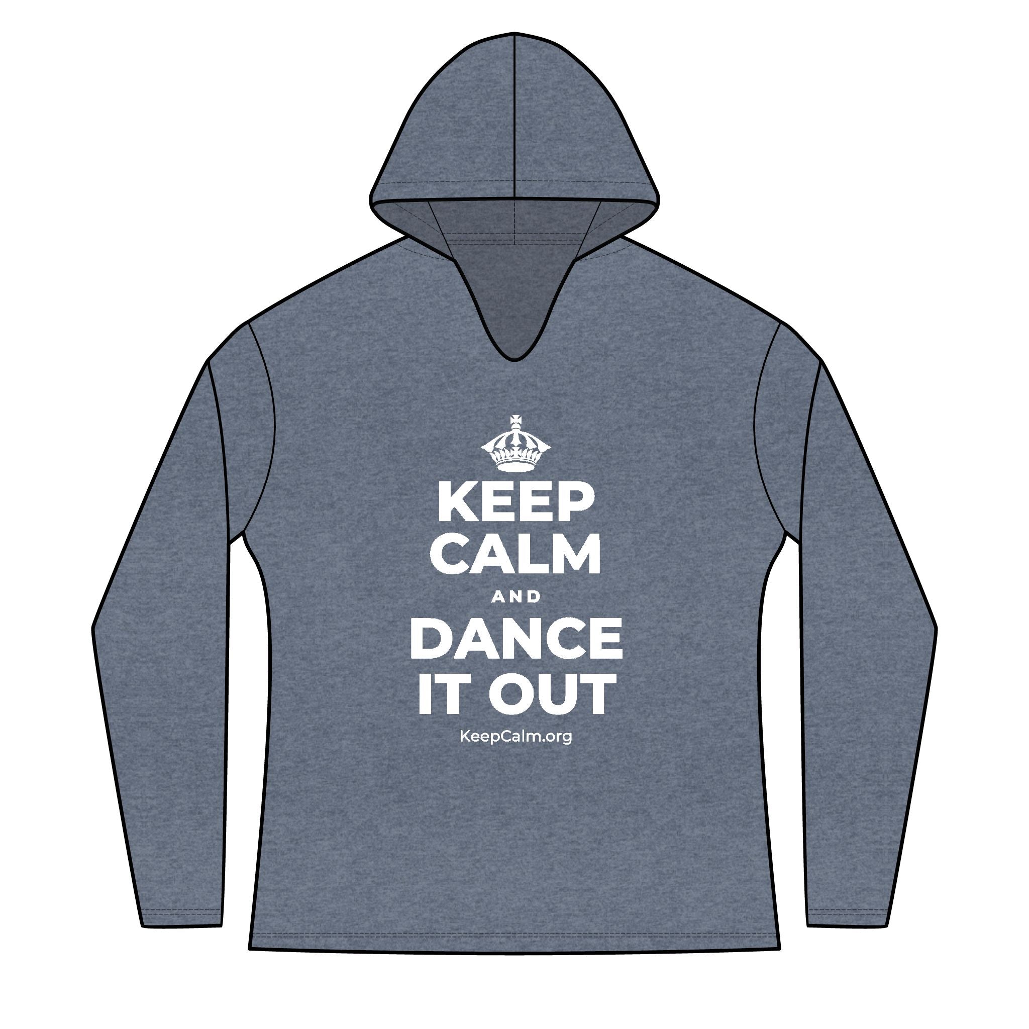 KEEP CALM AND DANCE IT OUT Women's Long Sleeve Hoodie