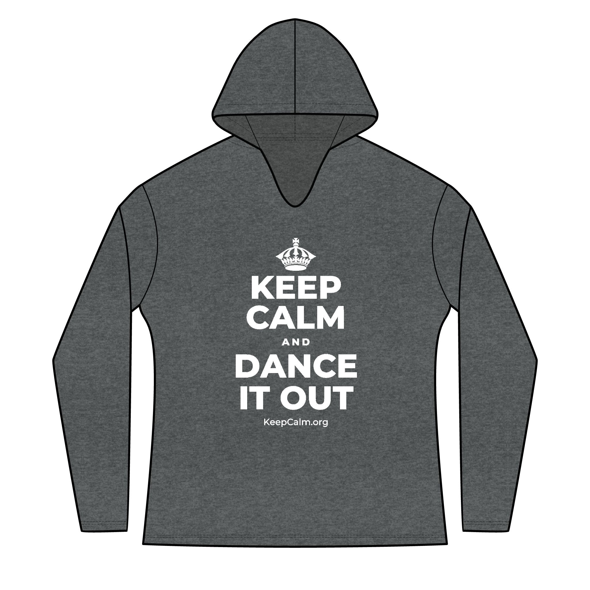 KEEP CALM AND DANCE IT OUT Women's Long Sleeve Hoodie