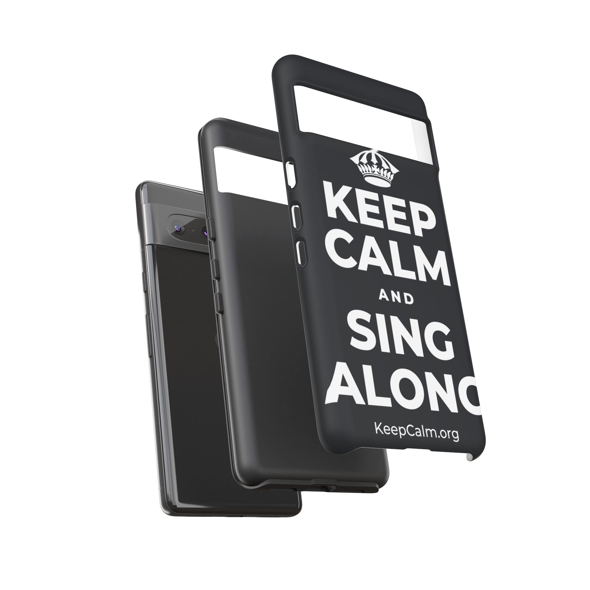 KEEP CALM AND SING ALONG Phone Case (Dark)
