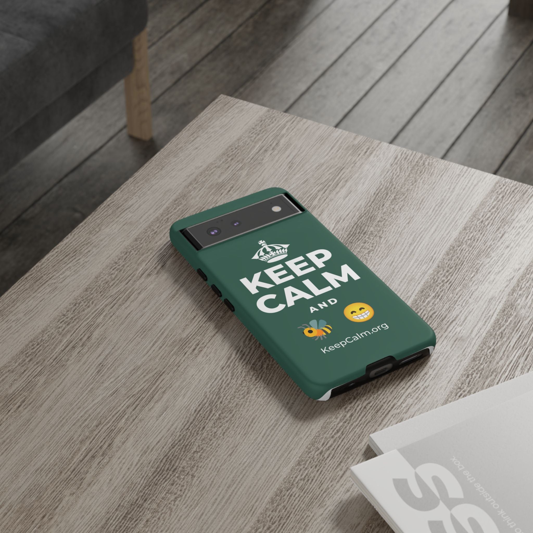 KEEP CALM AND BEE HAPPY Phone Case