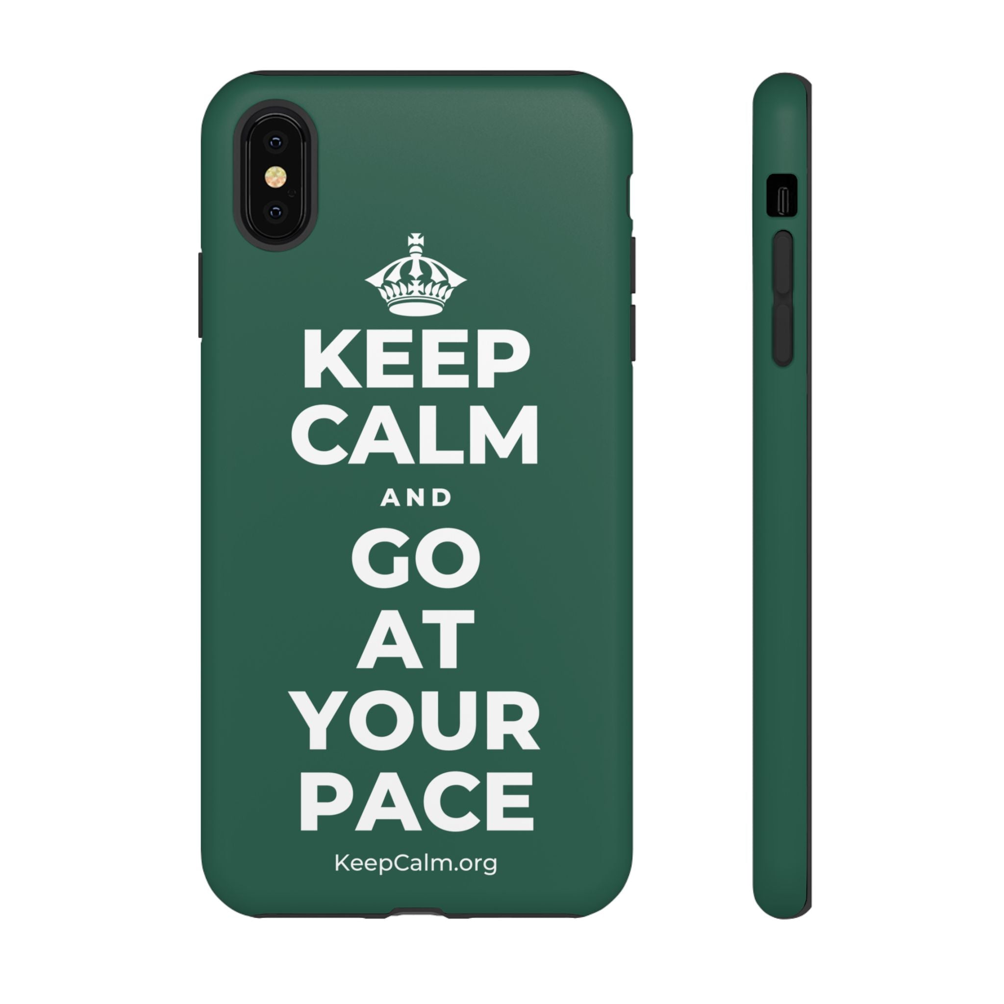 KEEP CALM AND GO AT YOUR PACE Phone Case