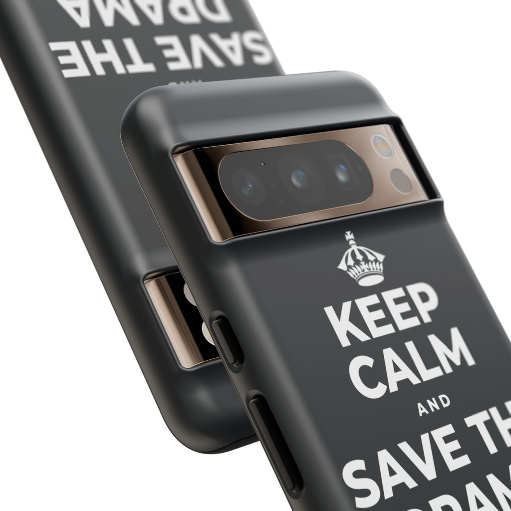 KEEP CALM AND SAVE THE DRAMA FOR YOUR 🦙 Phone Case (Dark)