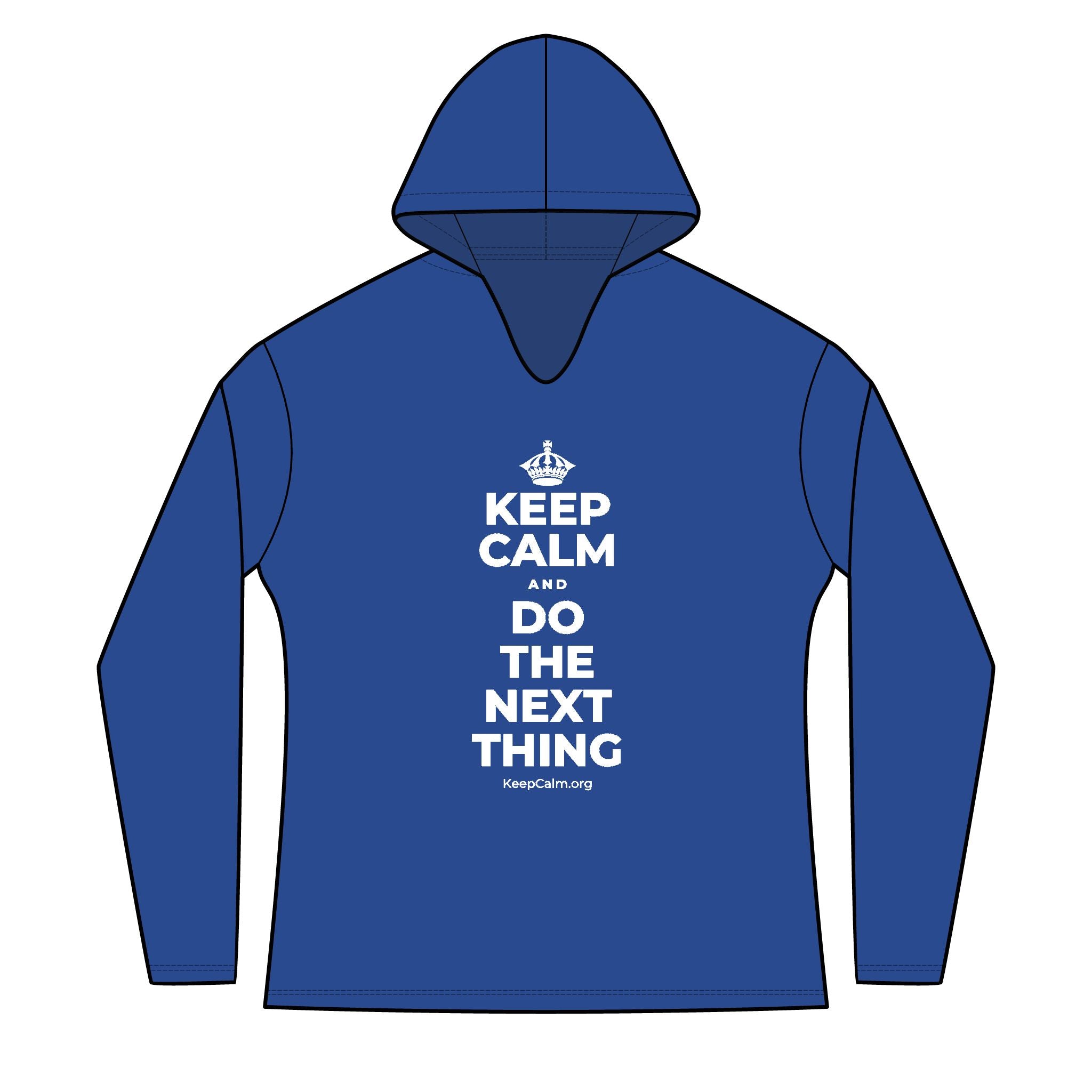 KEEP CALM AND DO THE NEXT THING Women's Long Sleeve Hoodie