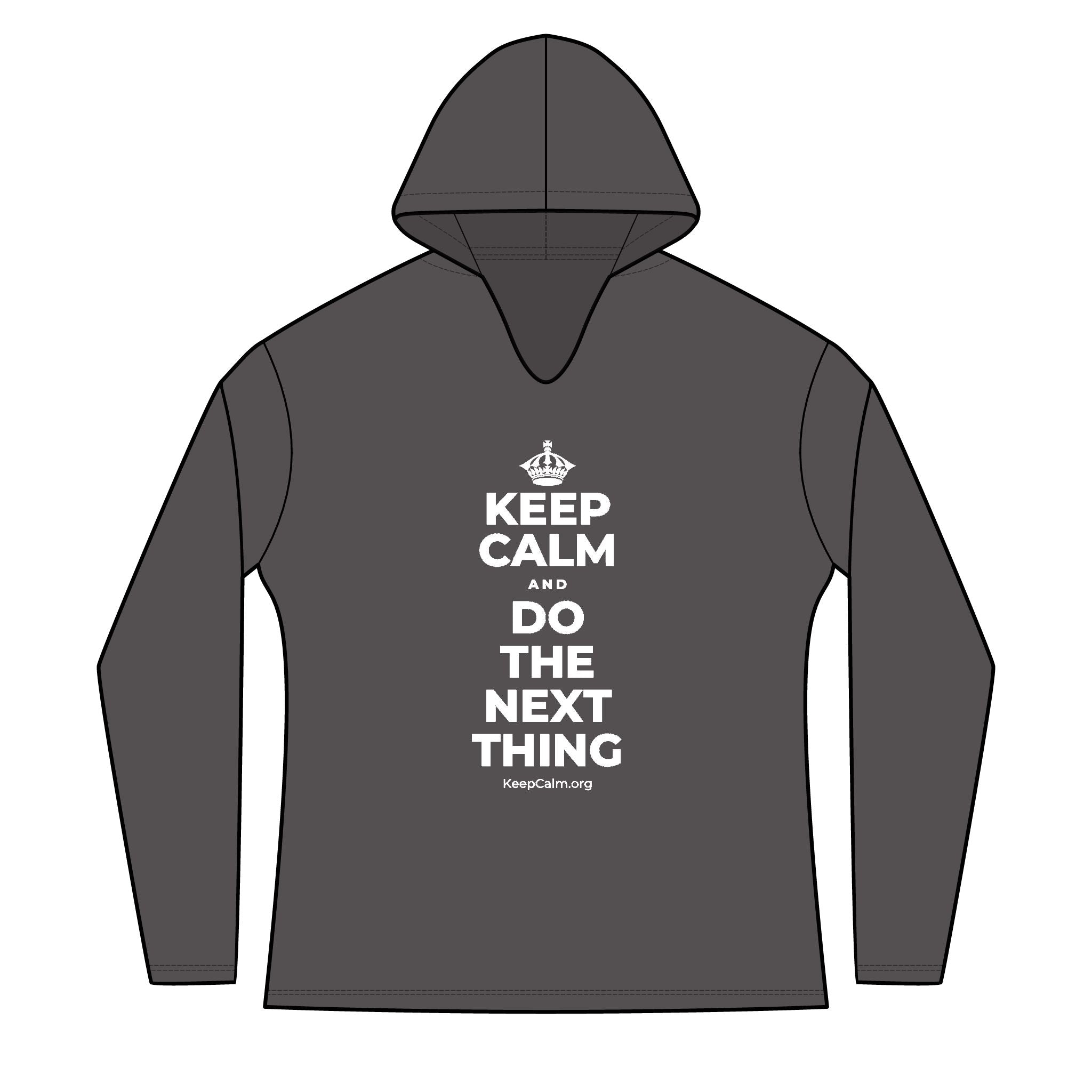 KEEP CALM AND DO THE NEXT THING Women's Long Sleeve Hoodie