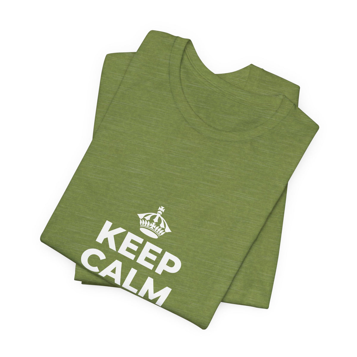 KEEP CALM AND UNCLENCH T-Shirt (Baby Blue–Silver)
