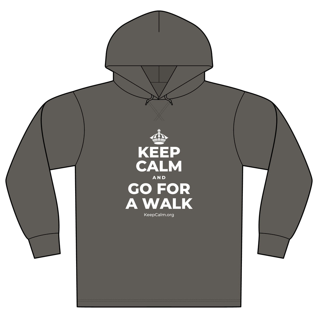 KEEP CALM AND GO FOR A WALK Organic Hoodie Tee
