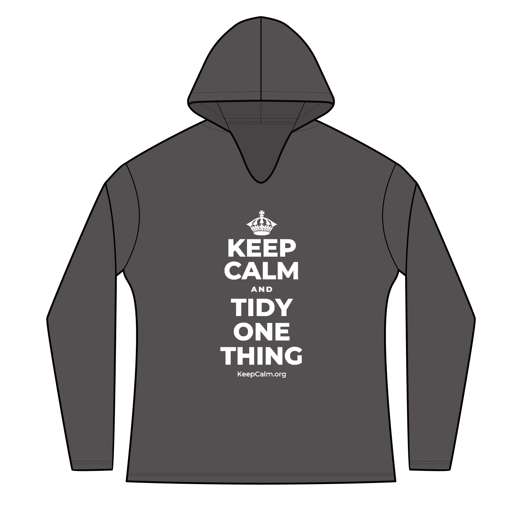 KEEP CALM AND TIDY ONE THING Women's Long Sleeve Hoodie