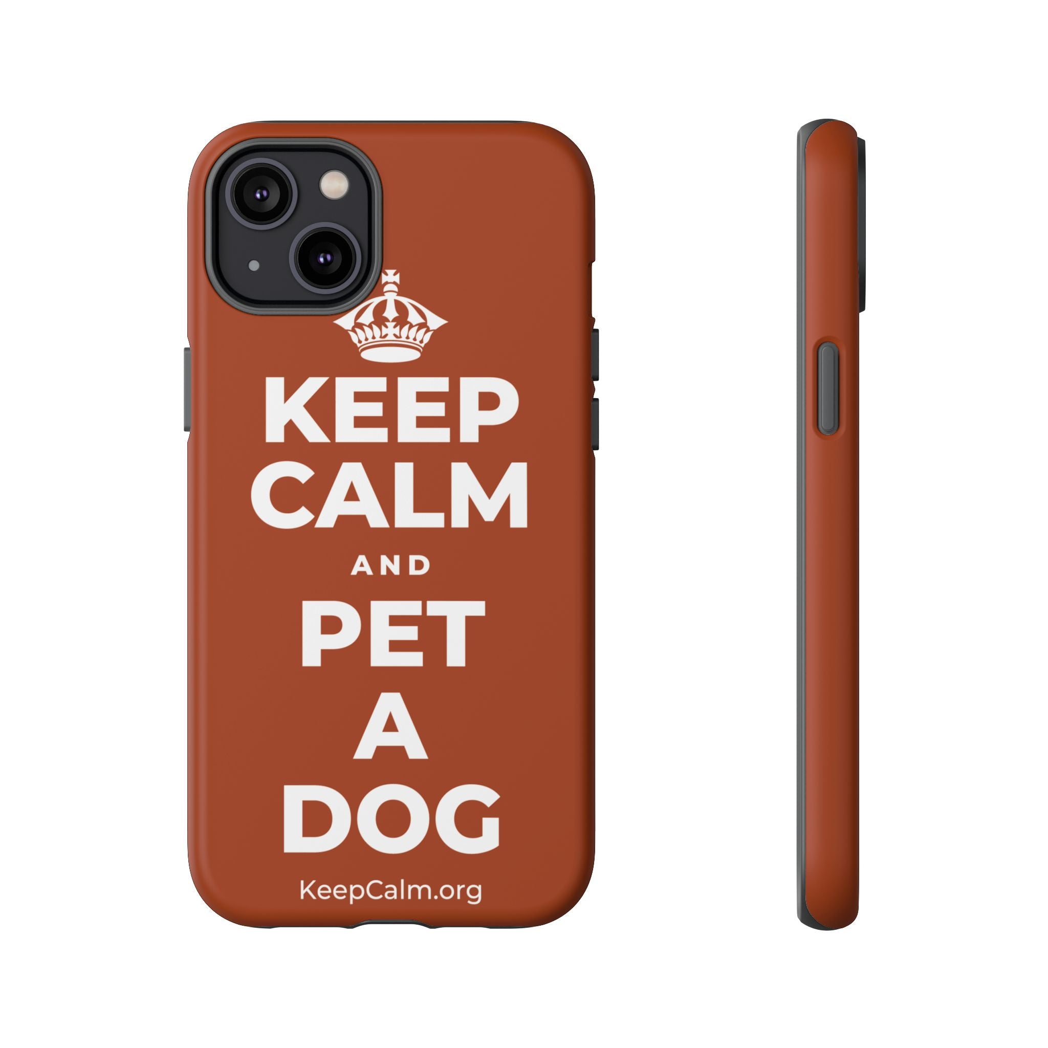 KEEP CALM AND PET A DOG Phone Case