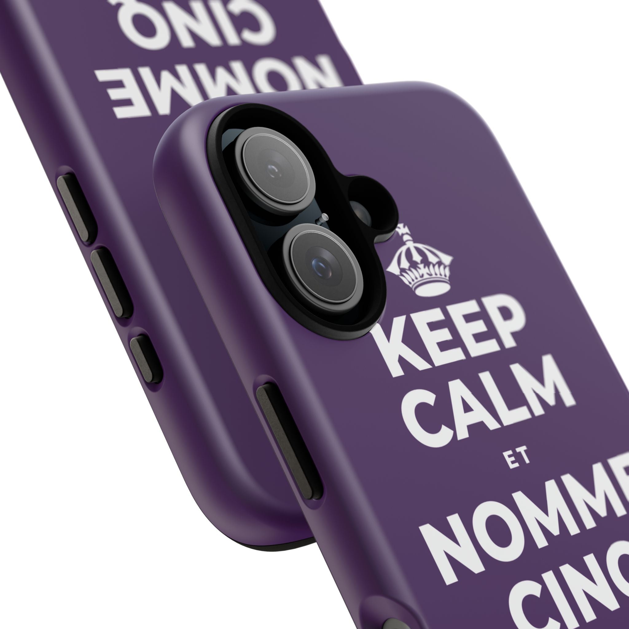 KEEP CALM ET NOMME CINQ CHOSES QUE TU VOIS Phone Case