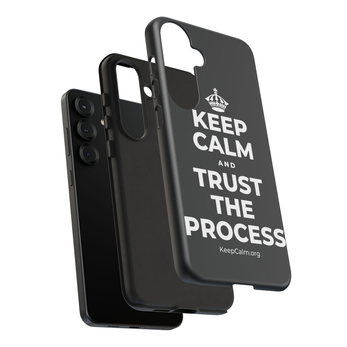 KEEP CALM AND TRUST THE PROCESS Phone Case (Dark)