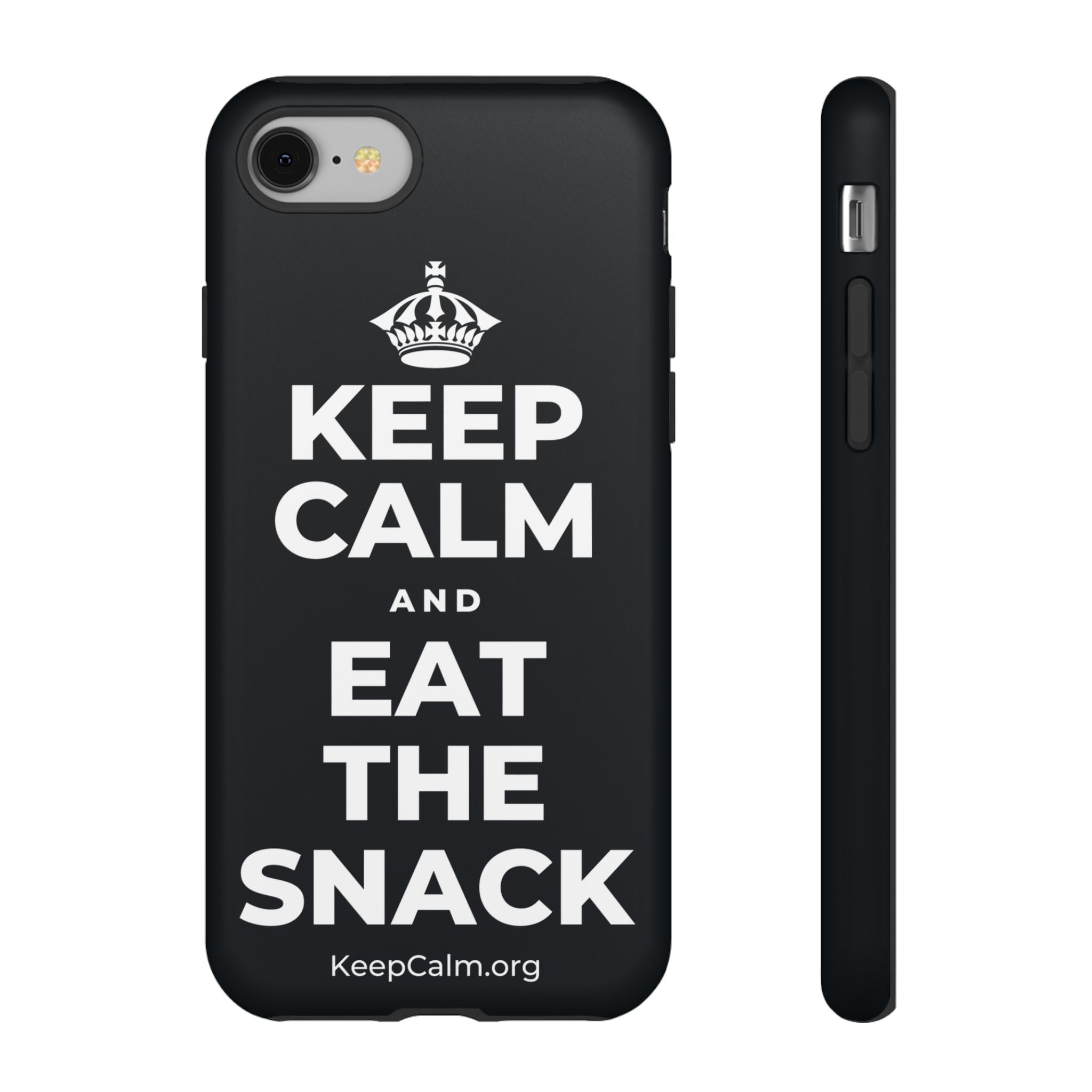 KEEP CALM AND EAT THE SNACK Phone Case (Dark)
