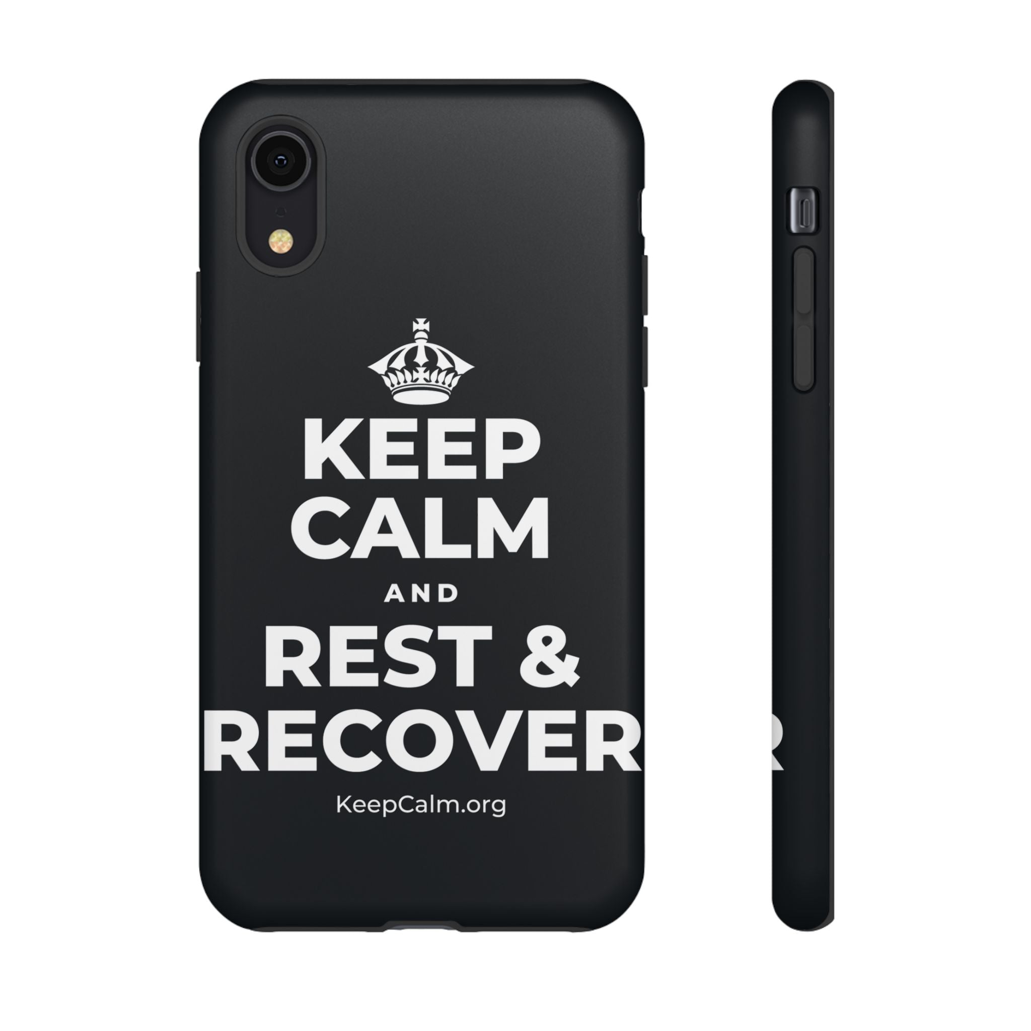 KEEP CALM AND REST & RECOVER Phone Case (Dark)