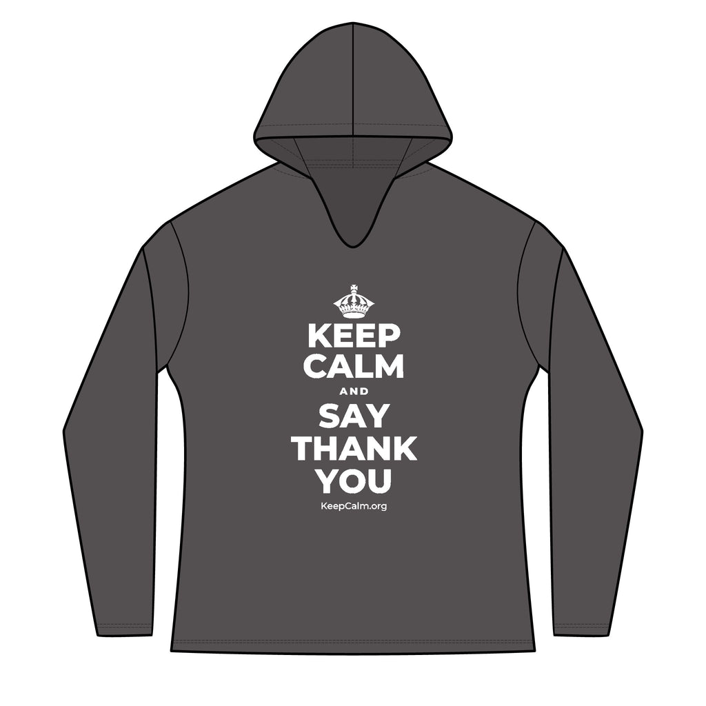KEEP CALM AND SAY THANK YOU Women's Long Sleeve Hoodie